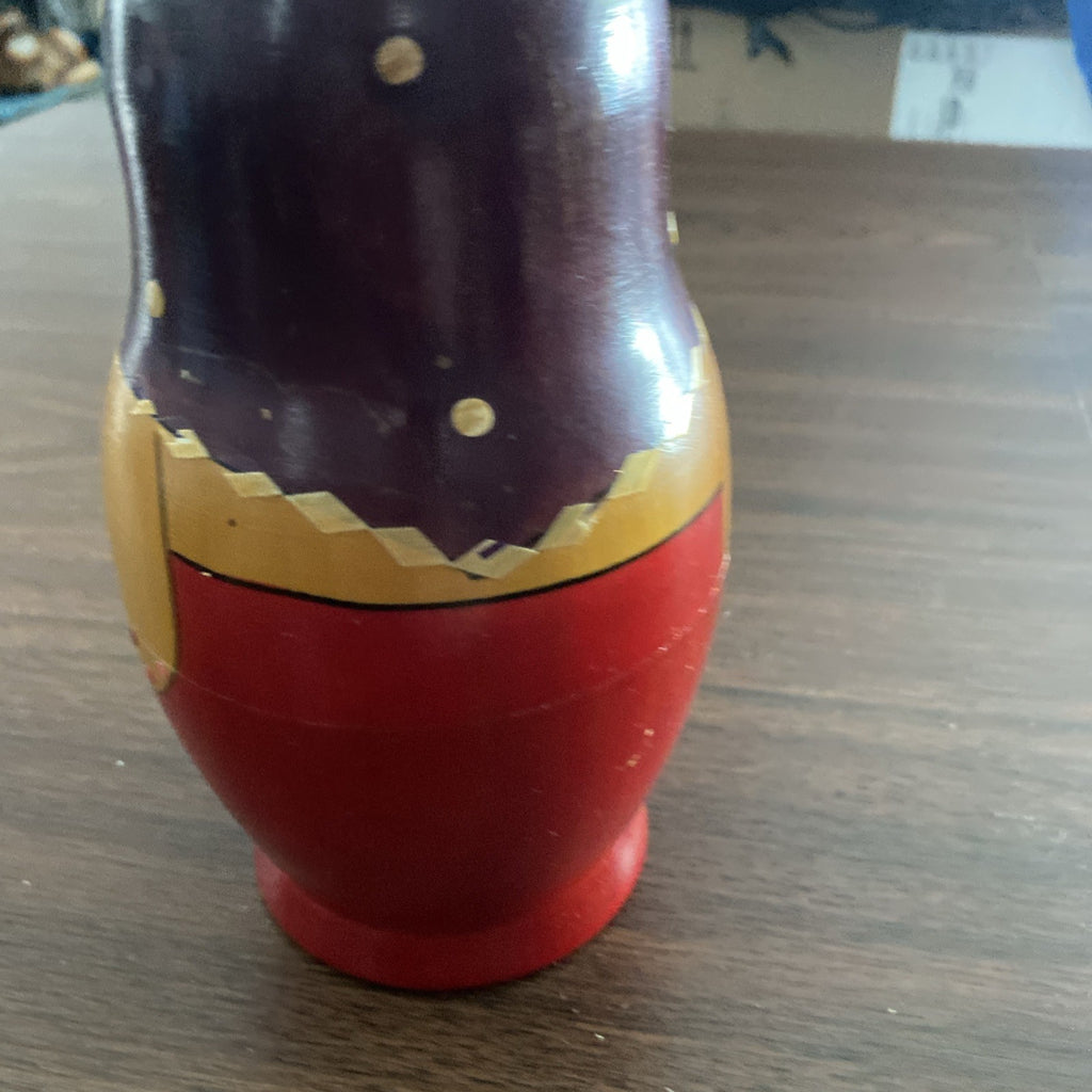 Antique Vintage Russian Nesting Dolls Set Of 9