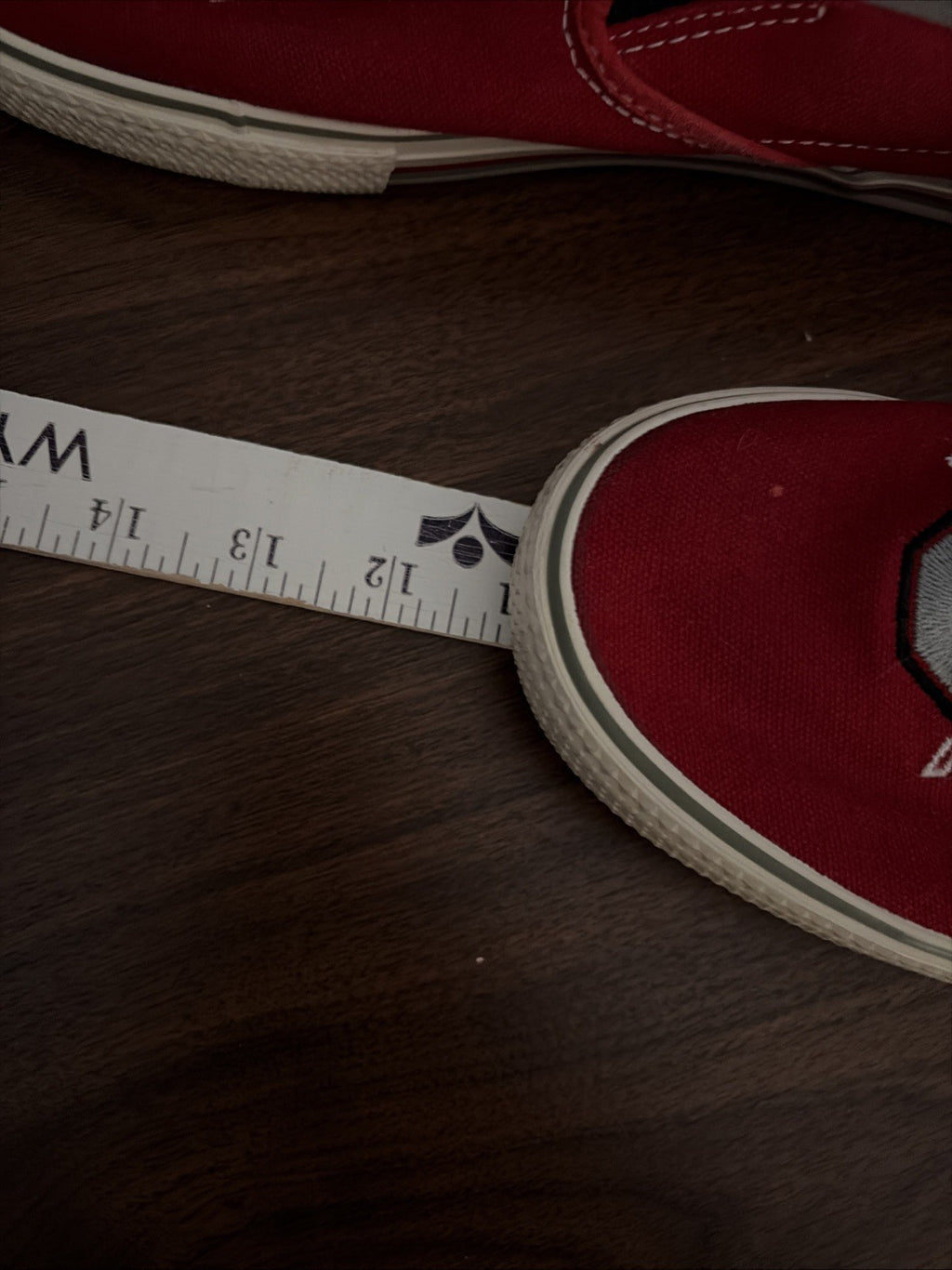 Ohio State Buckeyes Embroidered Canvas Slip On Shoes Men’s Size 10