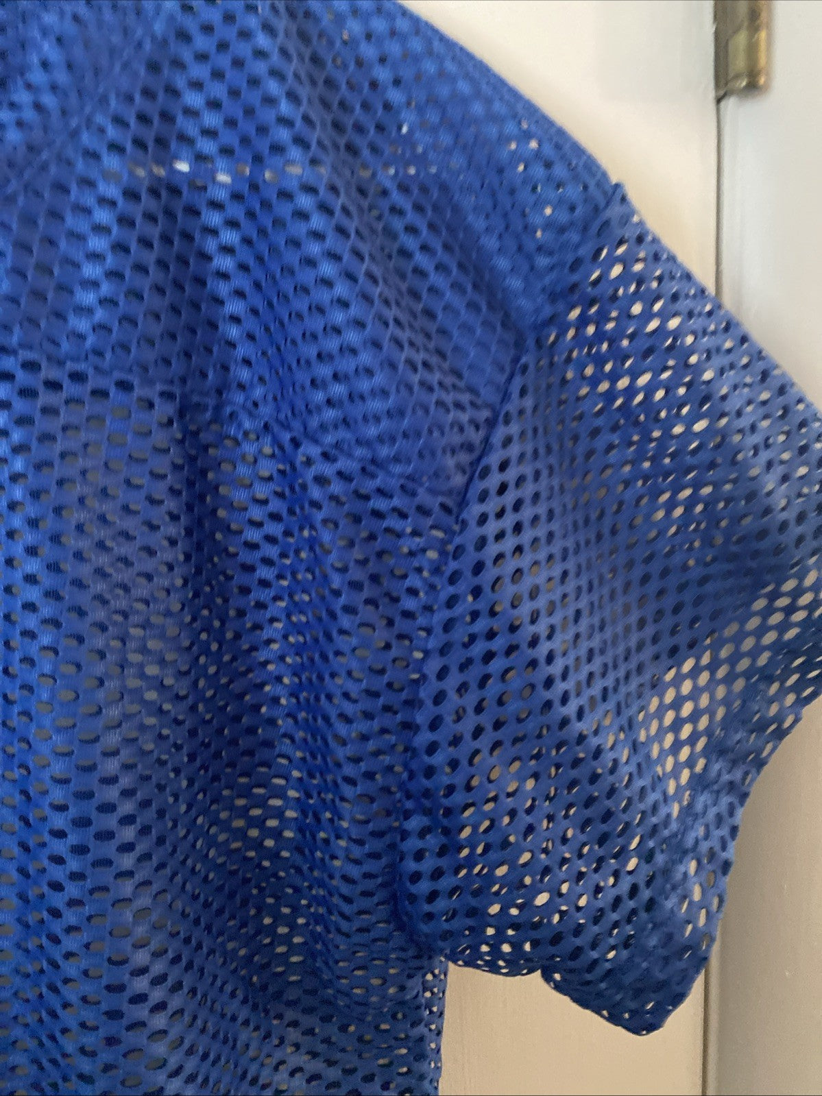 Rawlings Football Practice Jersey Youth Size CL SS Polyester Mesh Blue