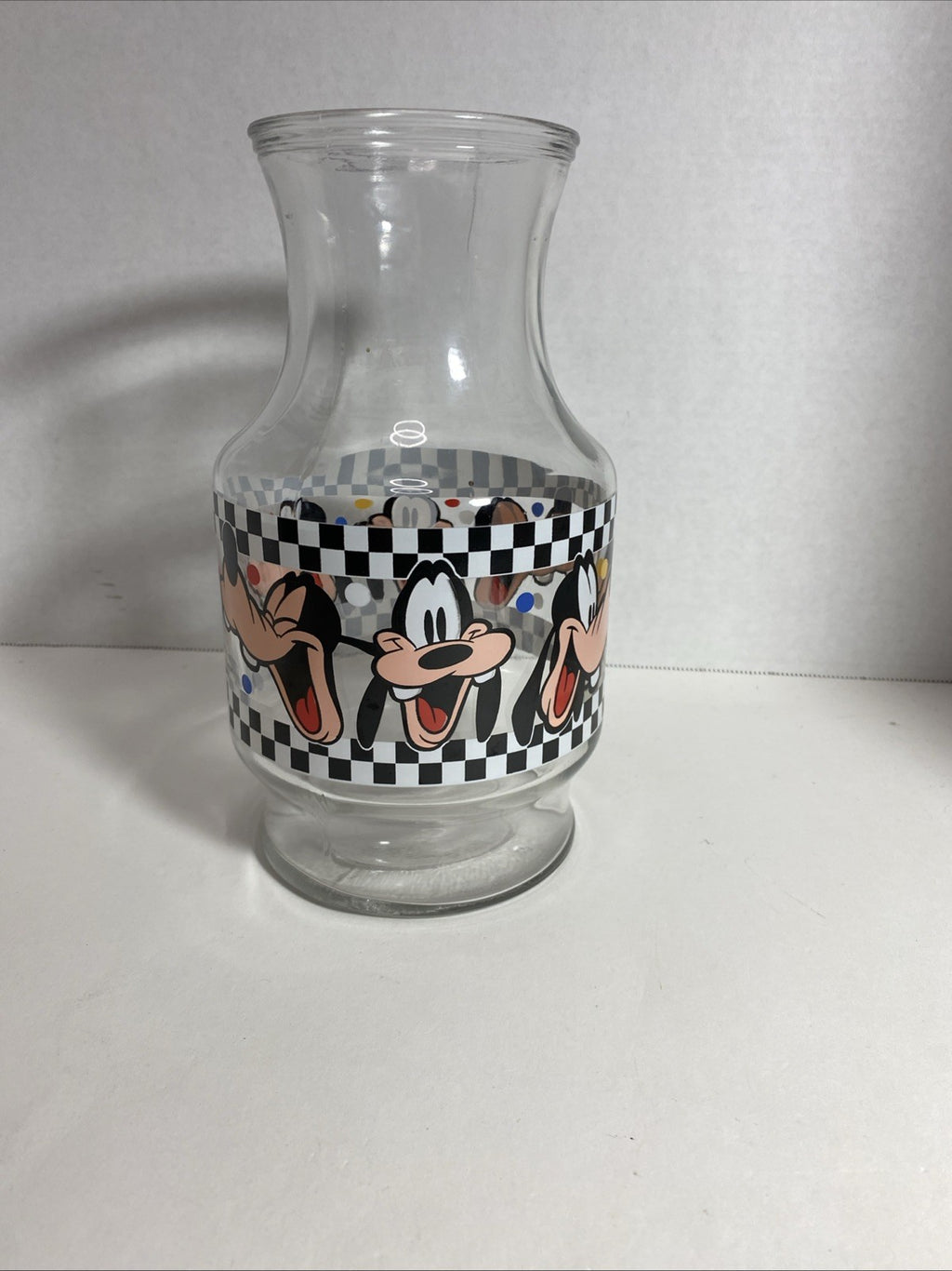 Vintage Anchor Hocking Walt Disney Goofy Juice Carafe Walt Disney