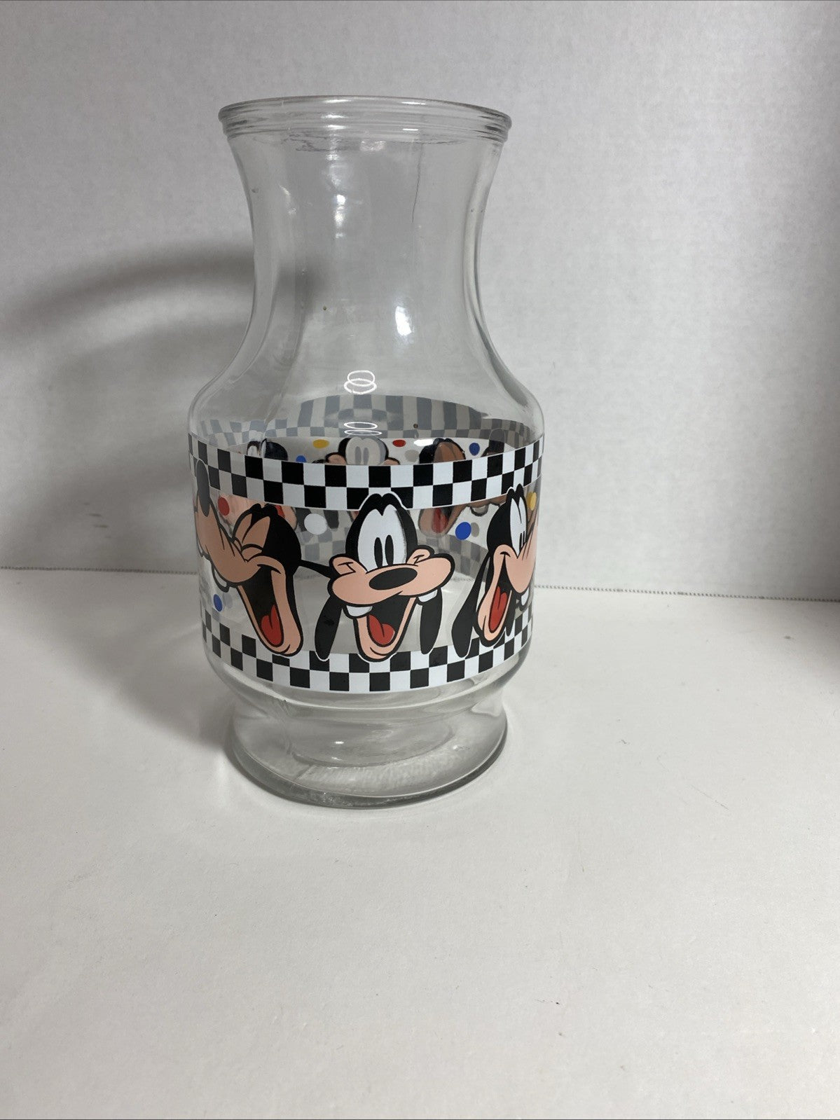 Vintage Anchor Hocking Walt Disney Goofy Juice Carafe Walt Disney