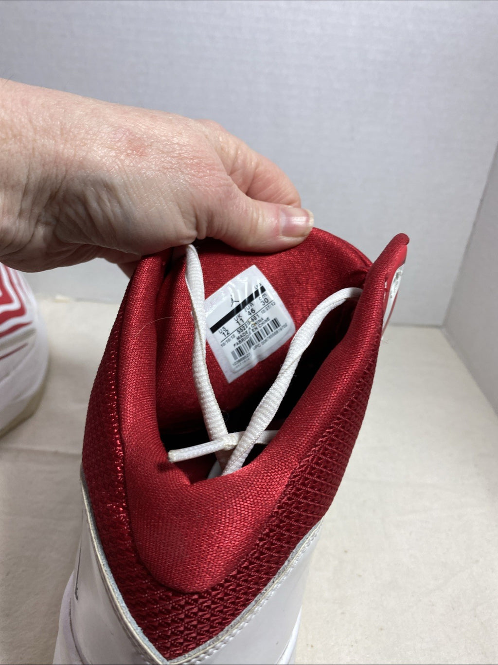 ~Men's Nike Air Jordan Aero Mania Flywire Sneakers ! Sz 12 Red/White