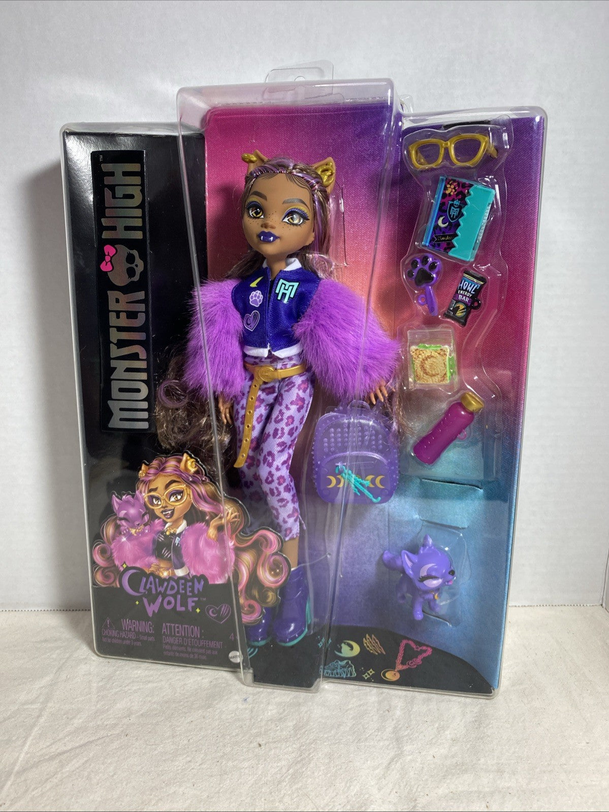 Monster High Clawdeen Wolf With Crescent-New