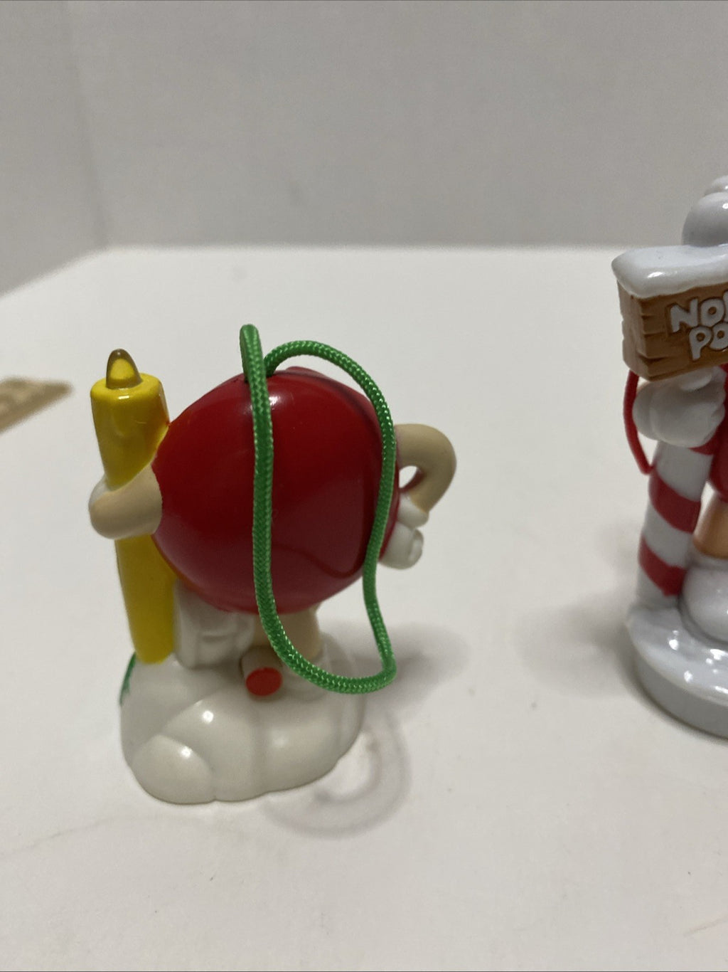 vintage M&M Christmas Ornament Candy Topper 3 Characters