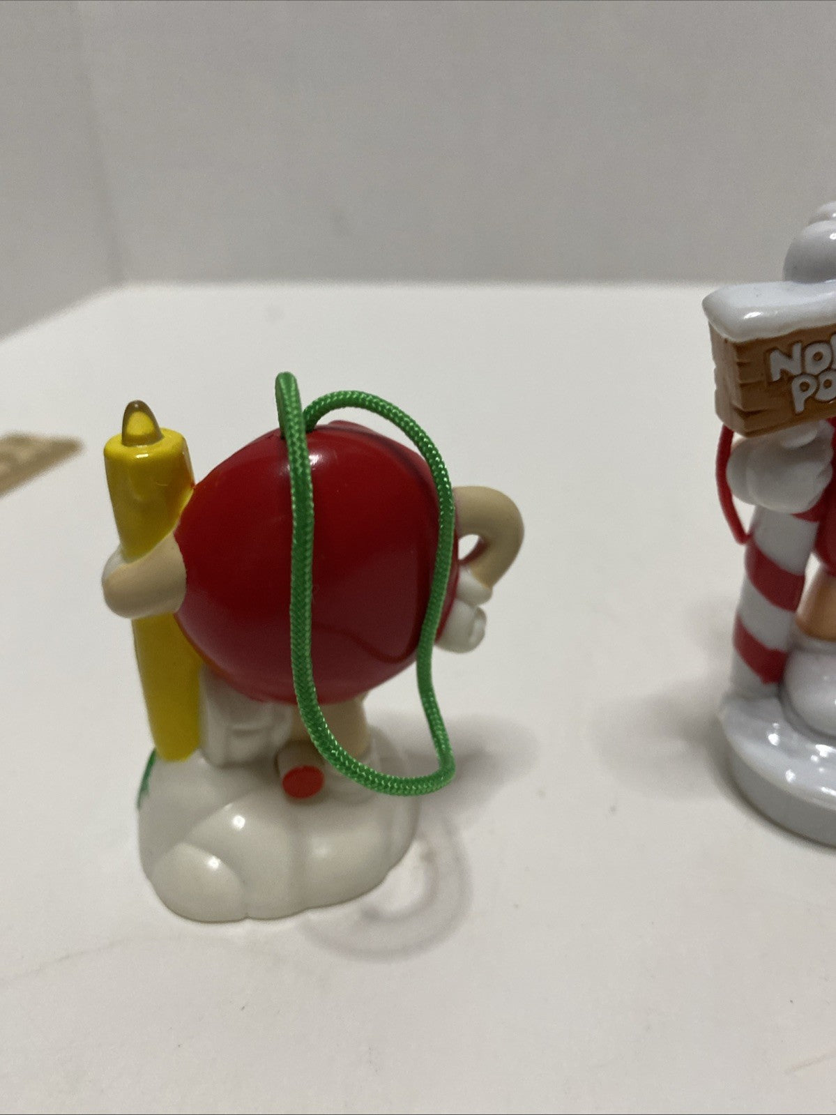 vintage M&M Christmas Ornament Candy Topper 3 Characters