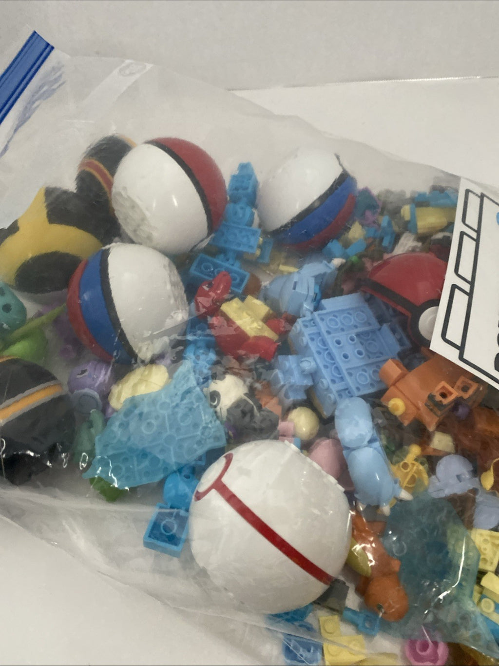 Pokémon Legos and Pokémon McDonald’s land toys bulk just under 2 pounds