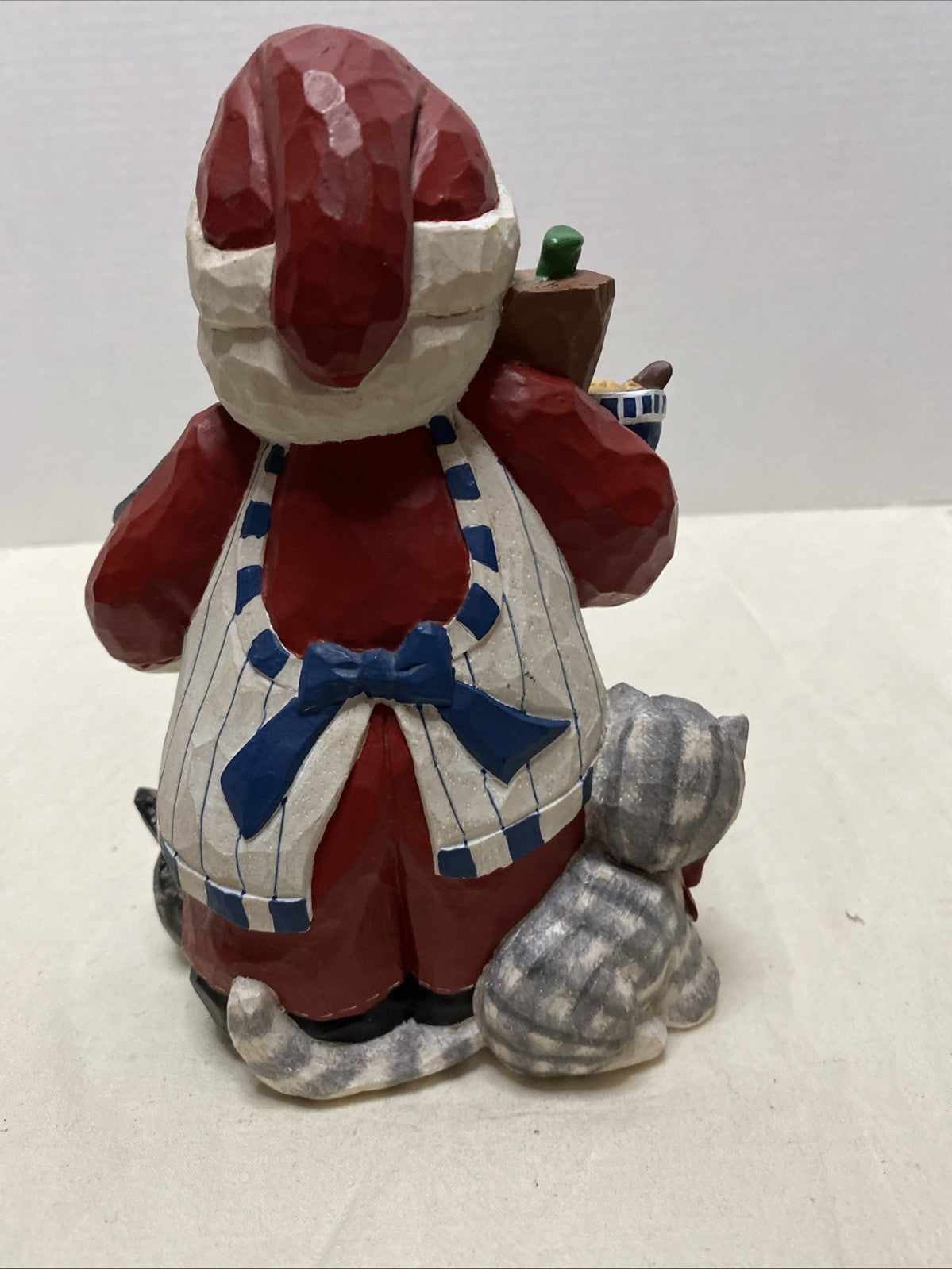 1999 Baking Santa Eddie Walker Goose Berry Patch Limited Resin Folk Art Figure