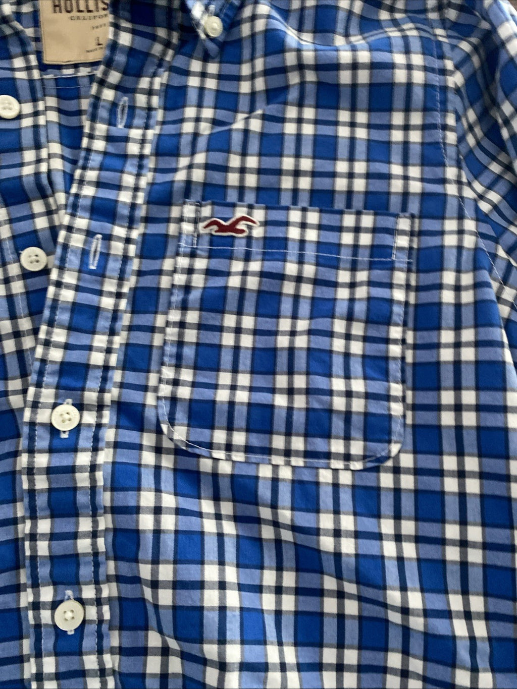 Men’s large Hollister longsleeve button up dresser