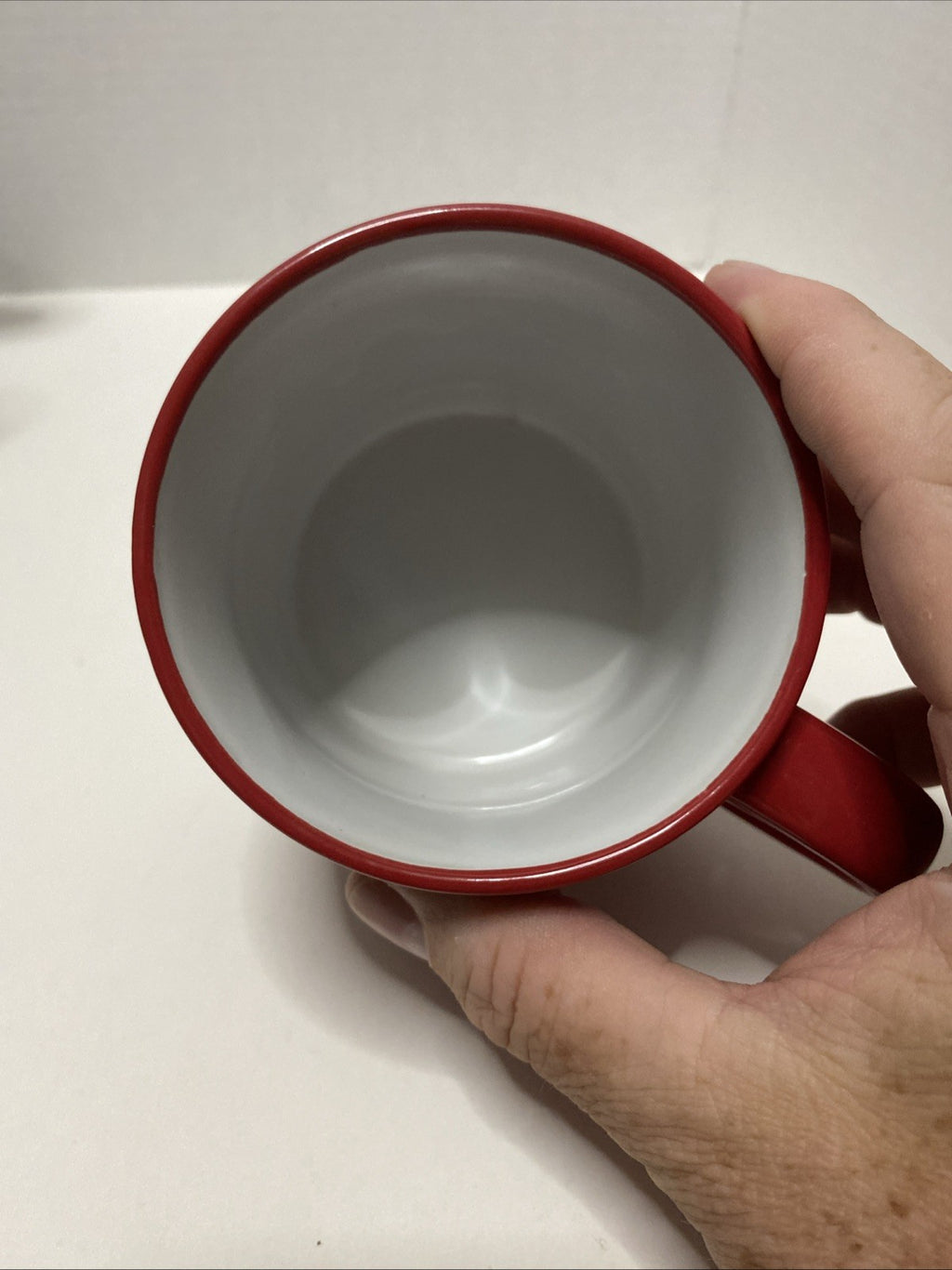 2021 M&M's Red Face Ceramic Large 16oz Coffee Mug Cup “Red Looks Good On Me”