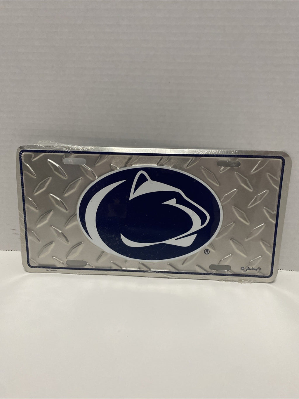 Licensed NCAA PSU PENN STATE NITTANY LIONS EMBOSSED METAL NOVELTY LICENSE PLATE 