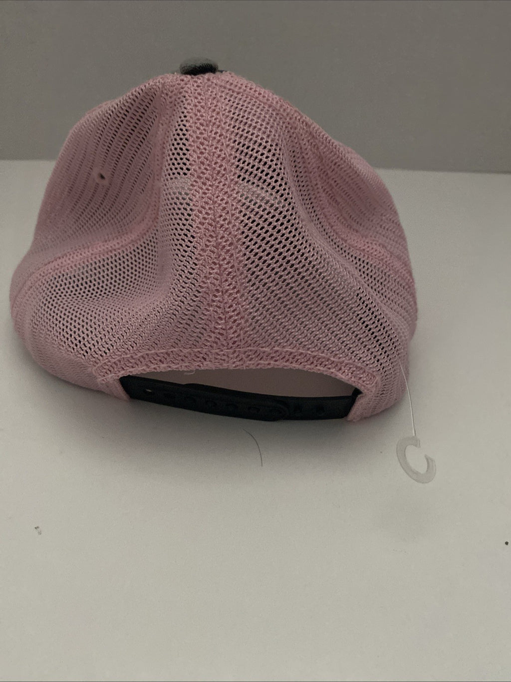 John Deere Trucker Gray Pink Distressed Baseball Cap Hat