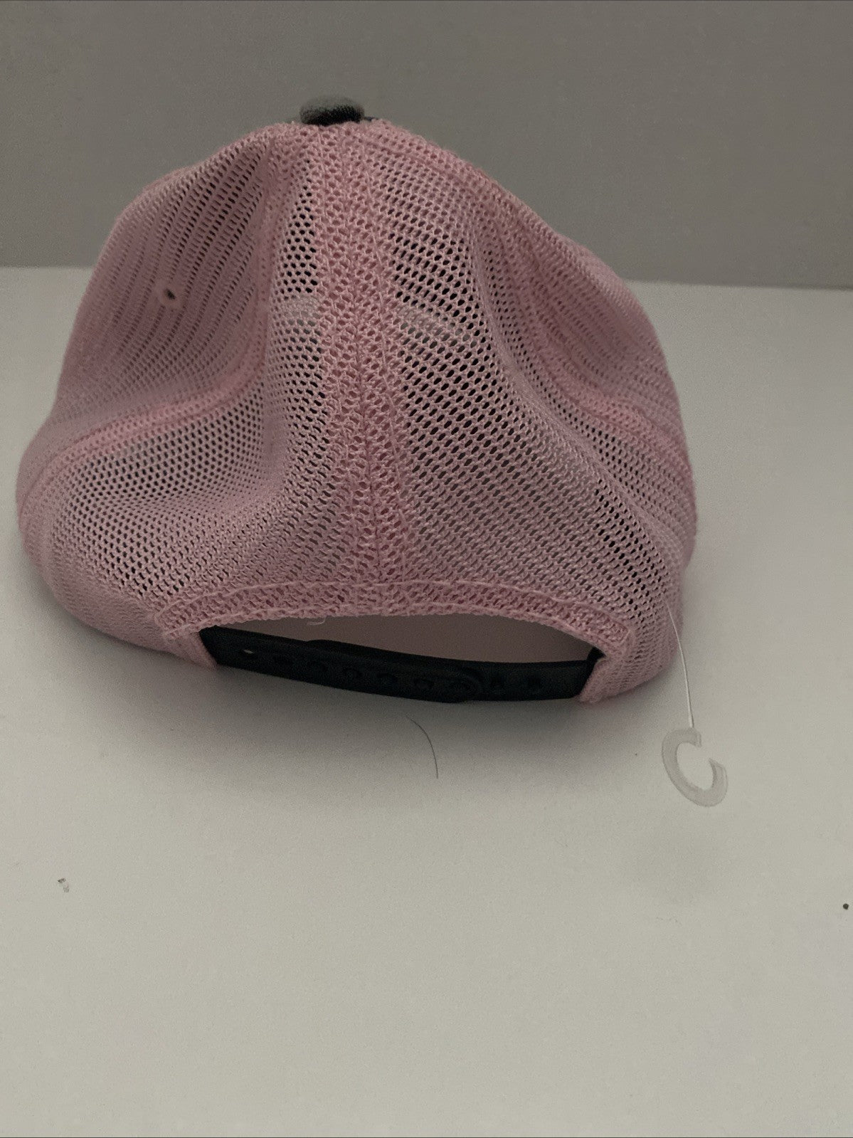 John Deere Trucker Gray Pink Distressed Baseball Cap Hat