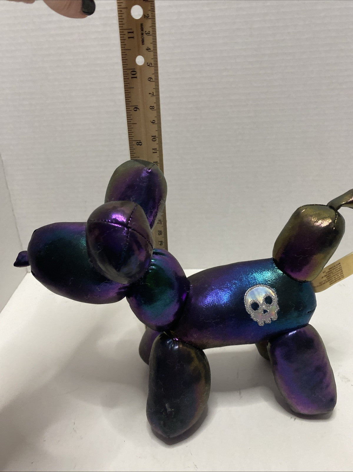 Way To Celebrate Halloween/Dia De Los Muertes! Skeleton On Iridescent Plush Toy!