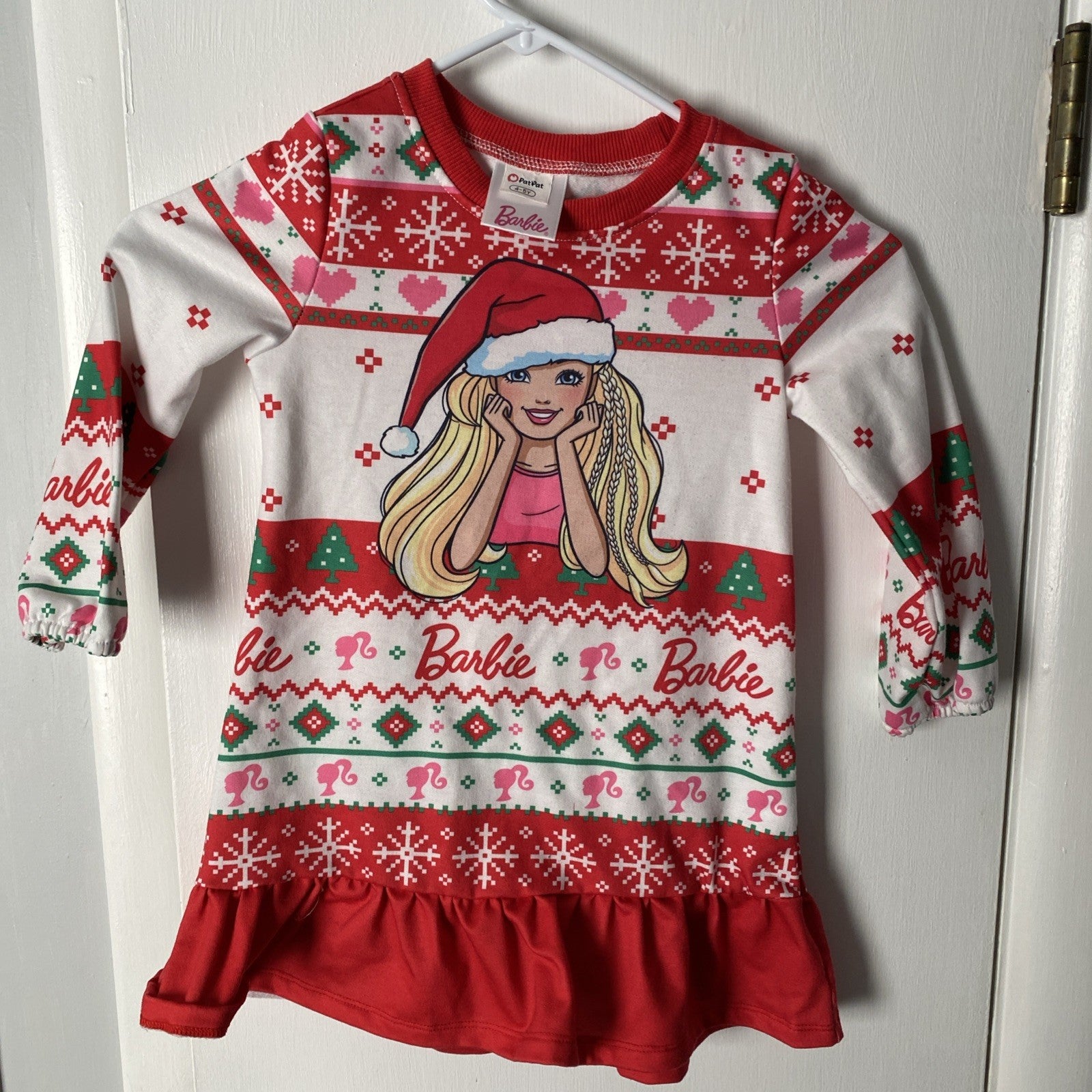 Pat pat 4/5y Barbie Christmas dress