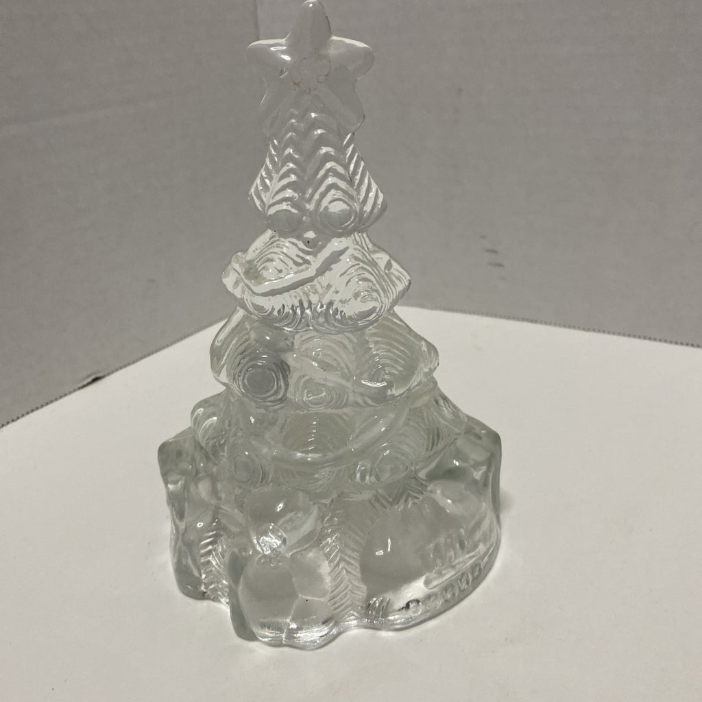 Vintage Glass Christmas Tree Votive Candle Holder