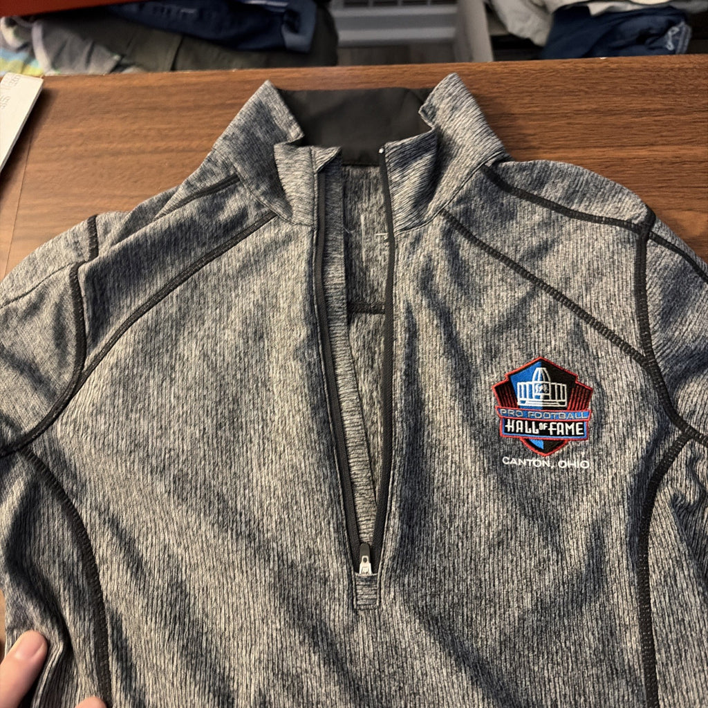 Antigua Women's NFL Pro Football Hall Of Fame 1/4 Zip Pullover Jacket sz Small