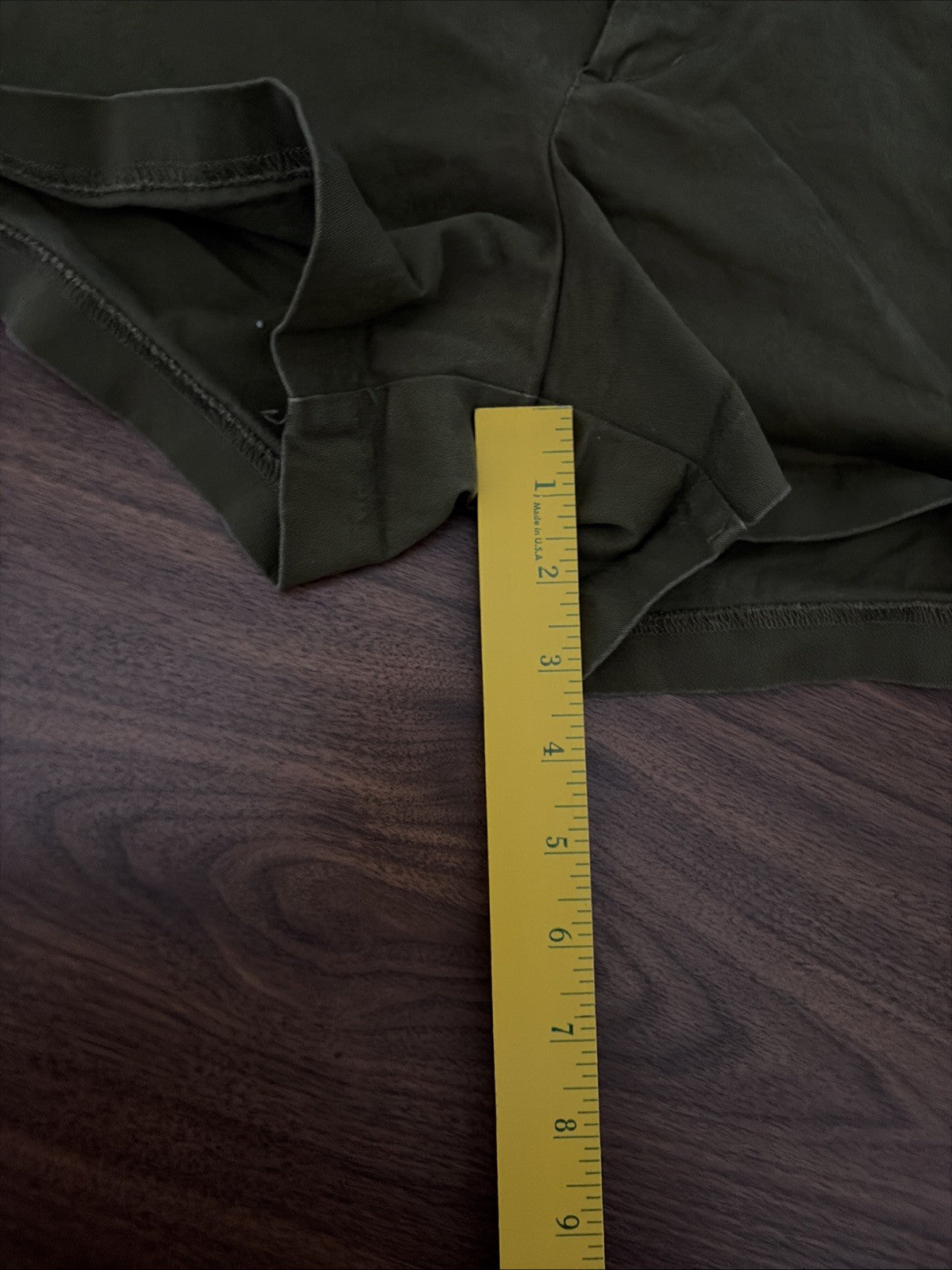 Old Navy Womens Pixie Chino Shorts Size 0 Green Cotton Stretch Flat Front