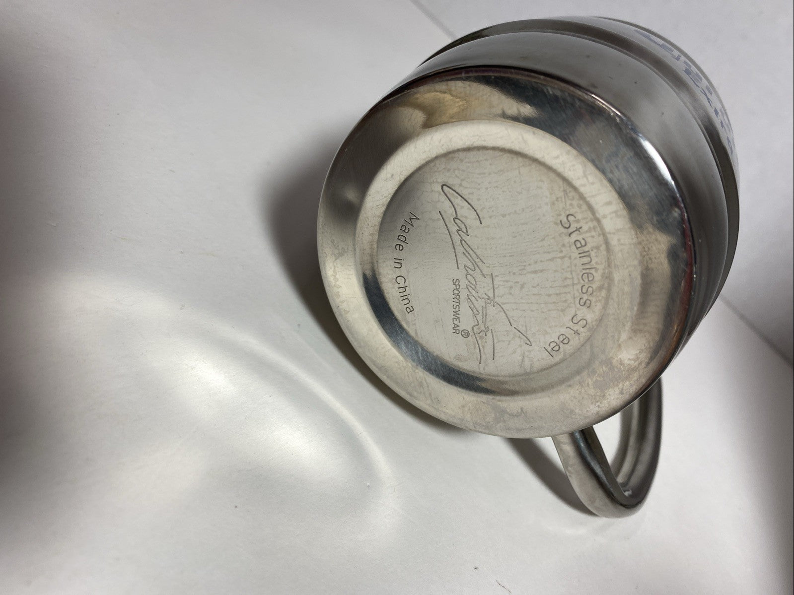 Stainless Steel Mug with Corona Extra Logo & Text, from Calhoun Sportswear