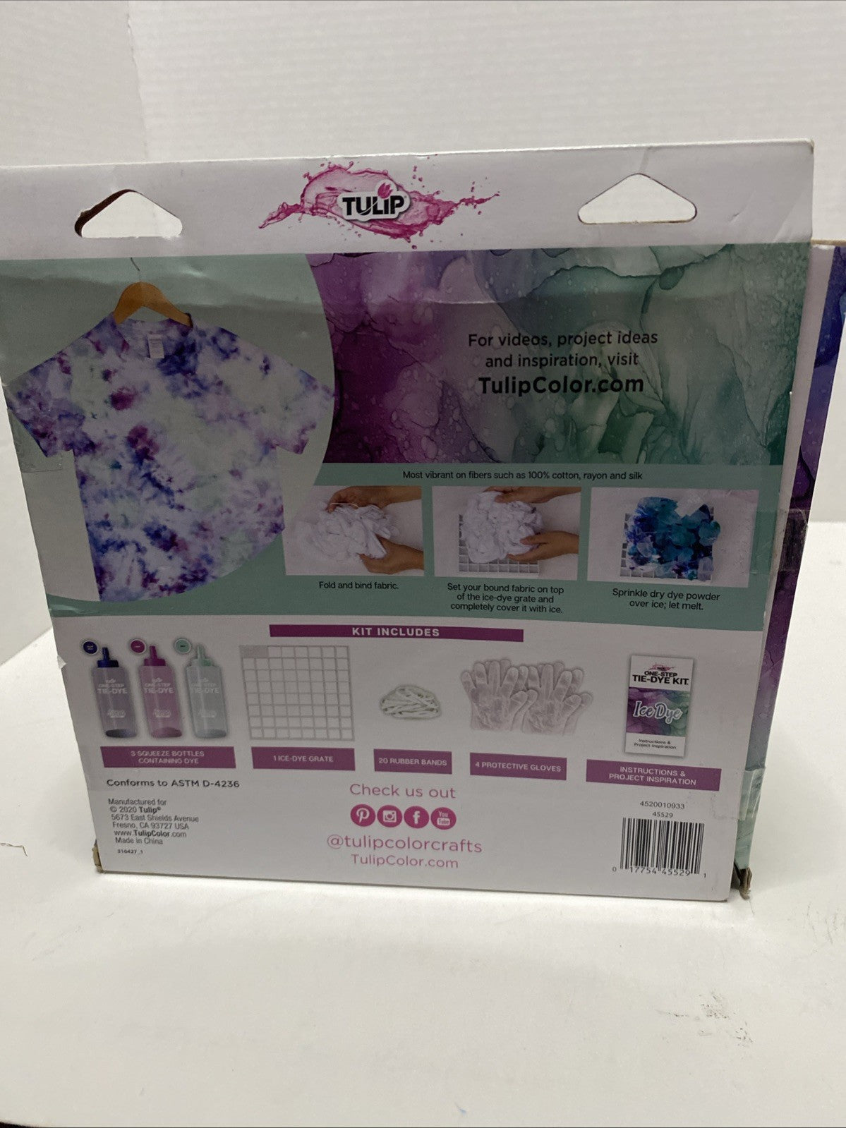 Tulip One-Step Tie-Dye Kit Ice Dye 3 colors BRAND NEW Super Cool Tie dye effects