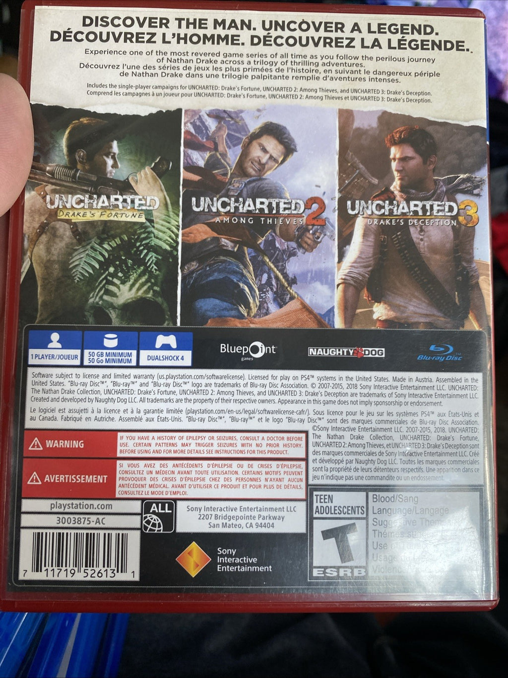 Uncharted: The Nathan Drake Collection Hits - Sony PlayStation 4