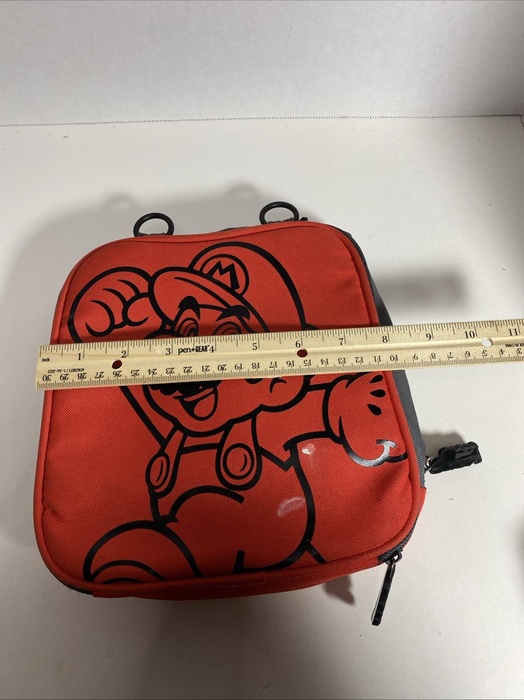 Super Mario Carrying Case vtg Nintendo 3DS Red Big Mario Logo