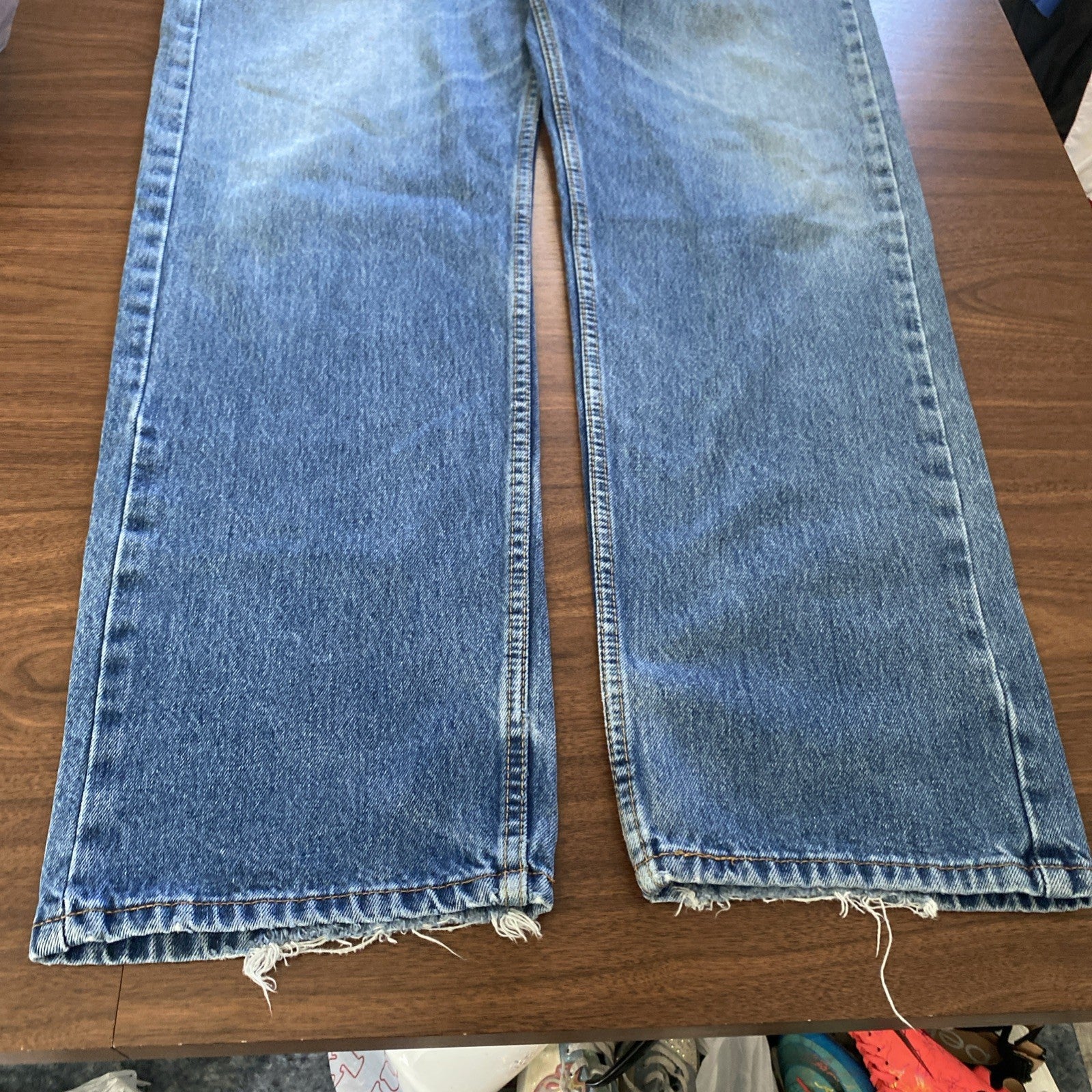 Levi’s 505 Vintage Mens Straight Leg Blue Jeans • Size 38 x 32 Free Shipping
