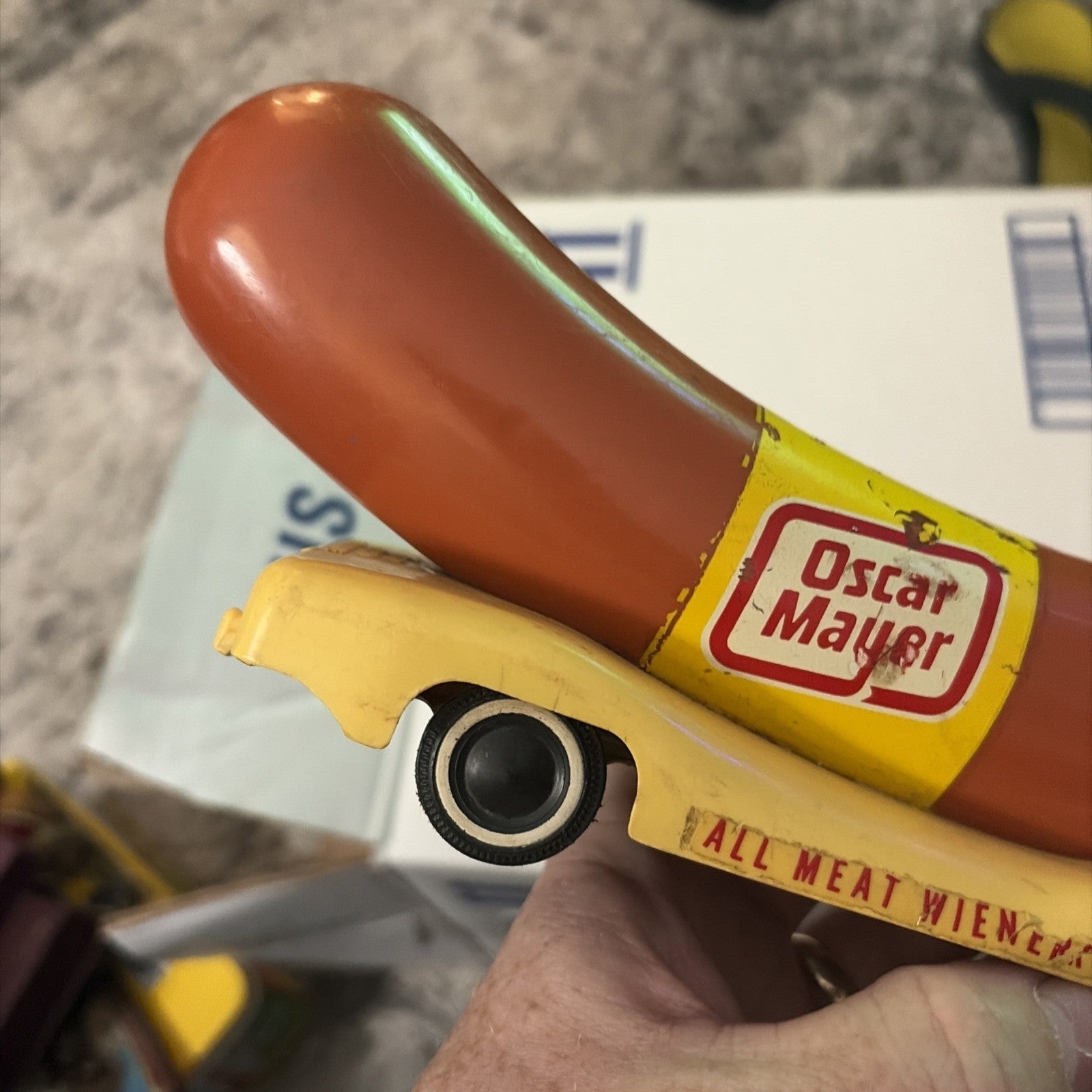 Vintage Large Oscar Mayer Wiener Mobile Coin Bank Vintage Car the real deal