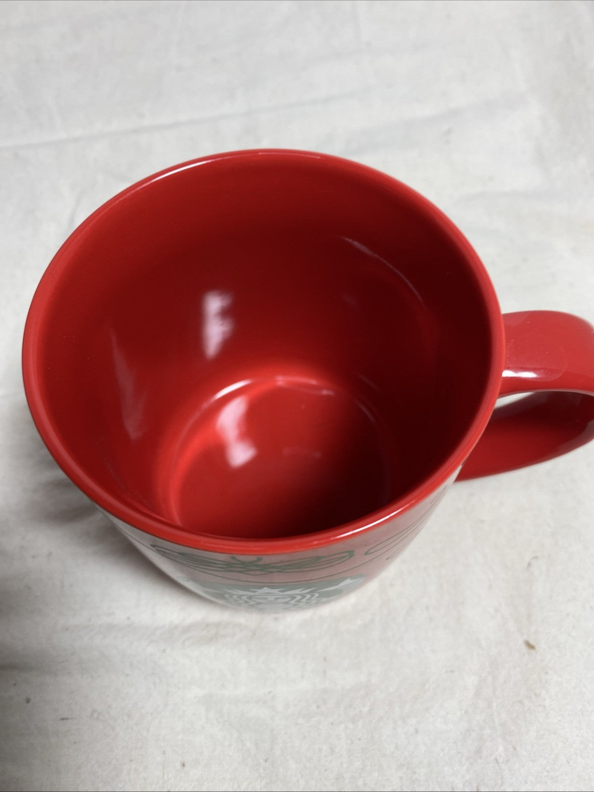 Starbucks 2020 Christmas Coffee Cup Mug  FA LA LA LA LA 12 Oz. Red