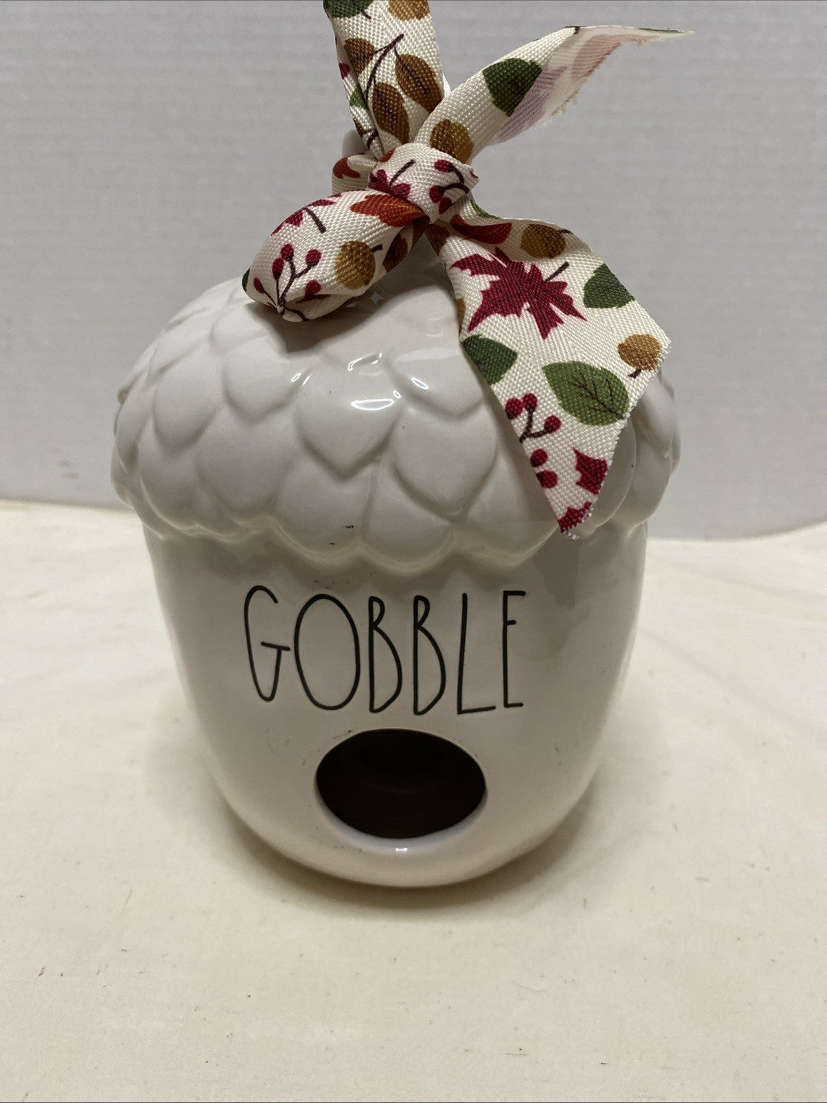 Rae Dunn "GOBBLE" Acorn Birdhouse Artisan Collection by Magenta