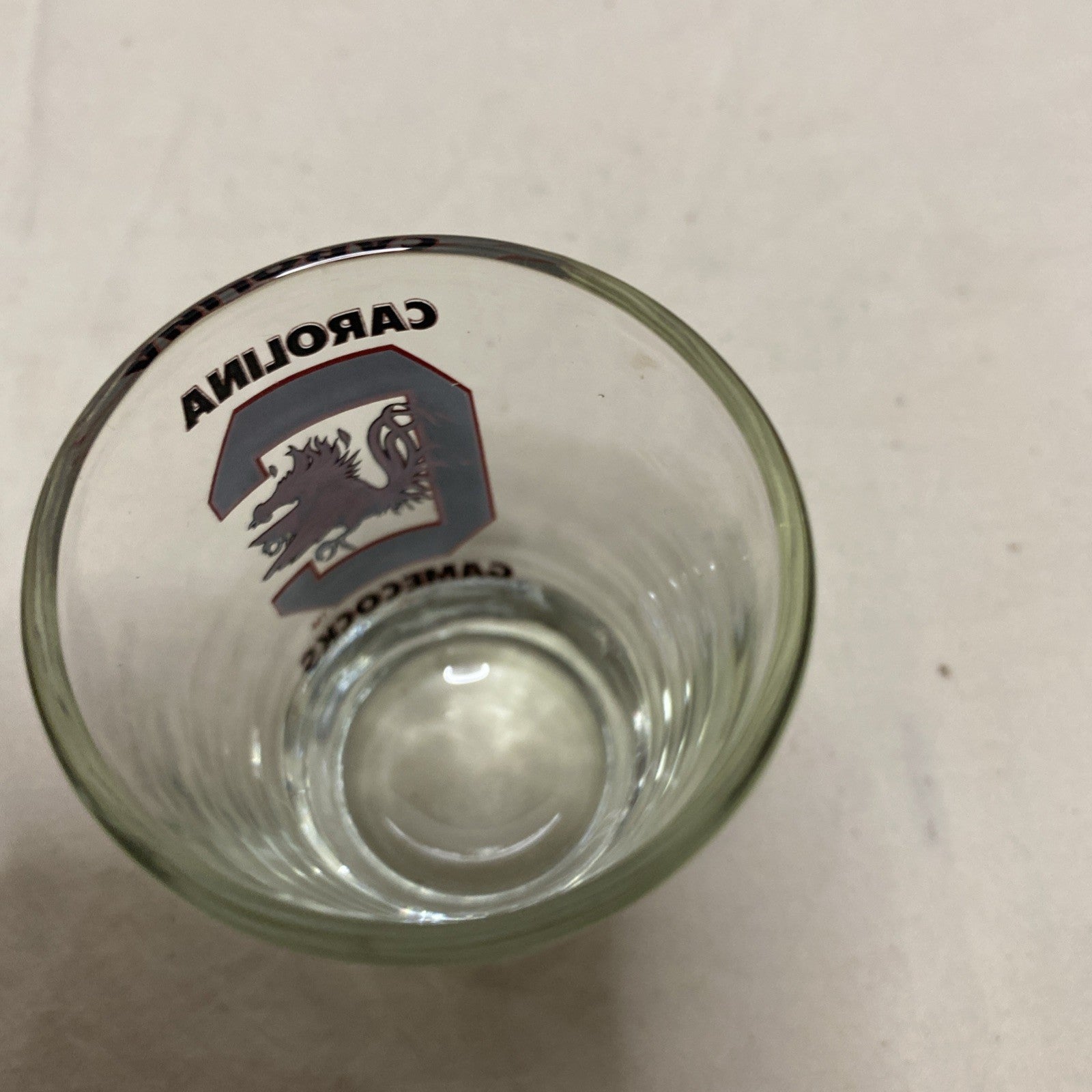 1" Bottle Cap Image Shot Glass ~Carolina Gamecocks