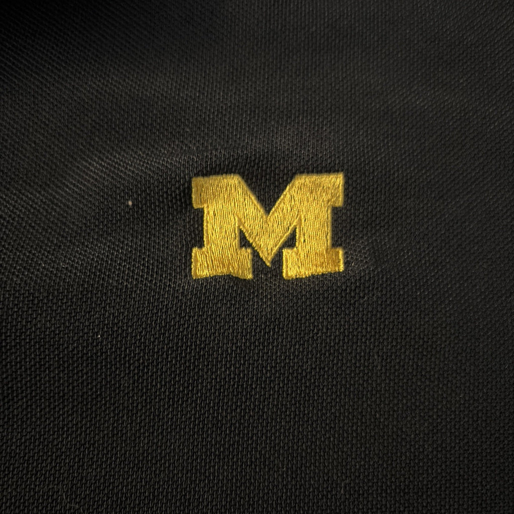 Cutter And Buck Men’s XL Dark Blue Michigan Wolverine Polo Shirt Short Sleeve