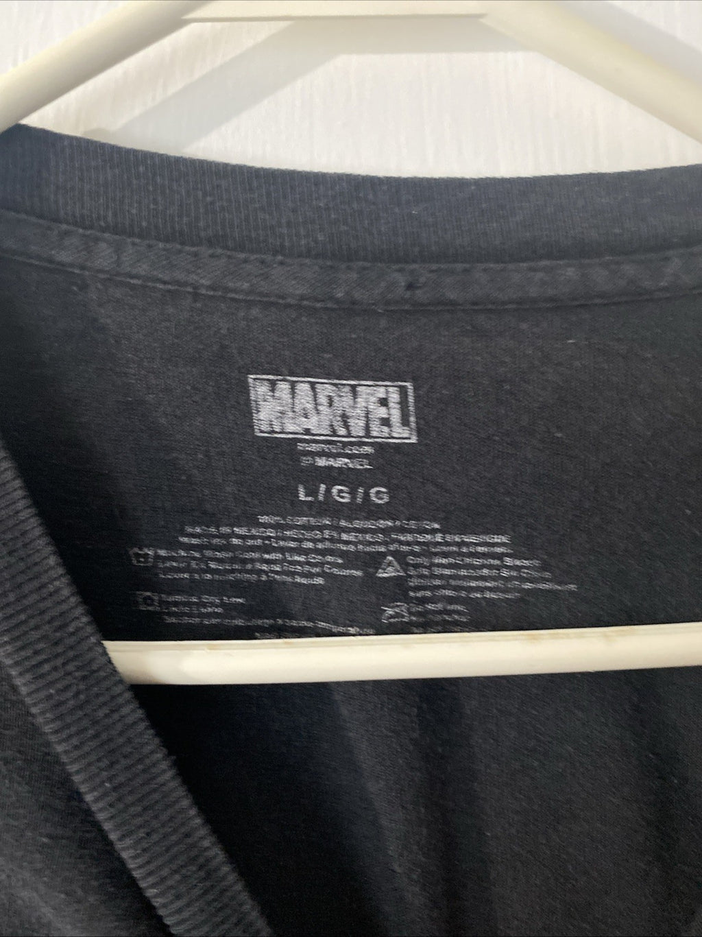 New Marvel Deadpool L T Shirt Brain Dumb Black