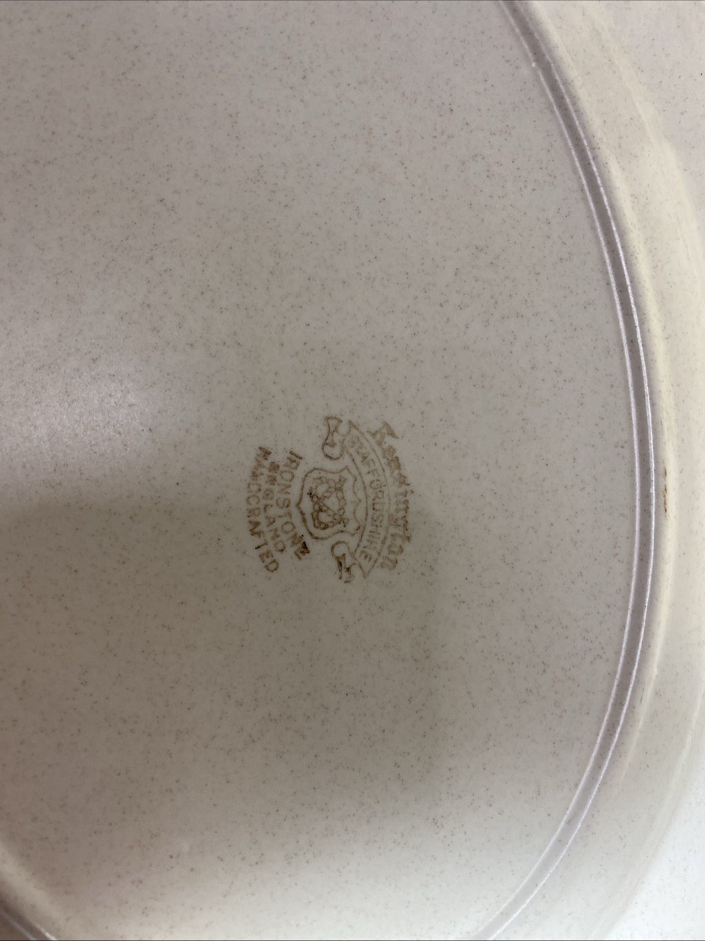 Kensington Staffordshire Orange Yellow Brown Flowers Serving Platter