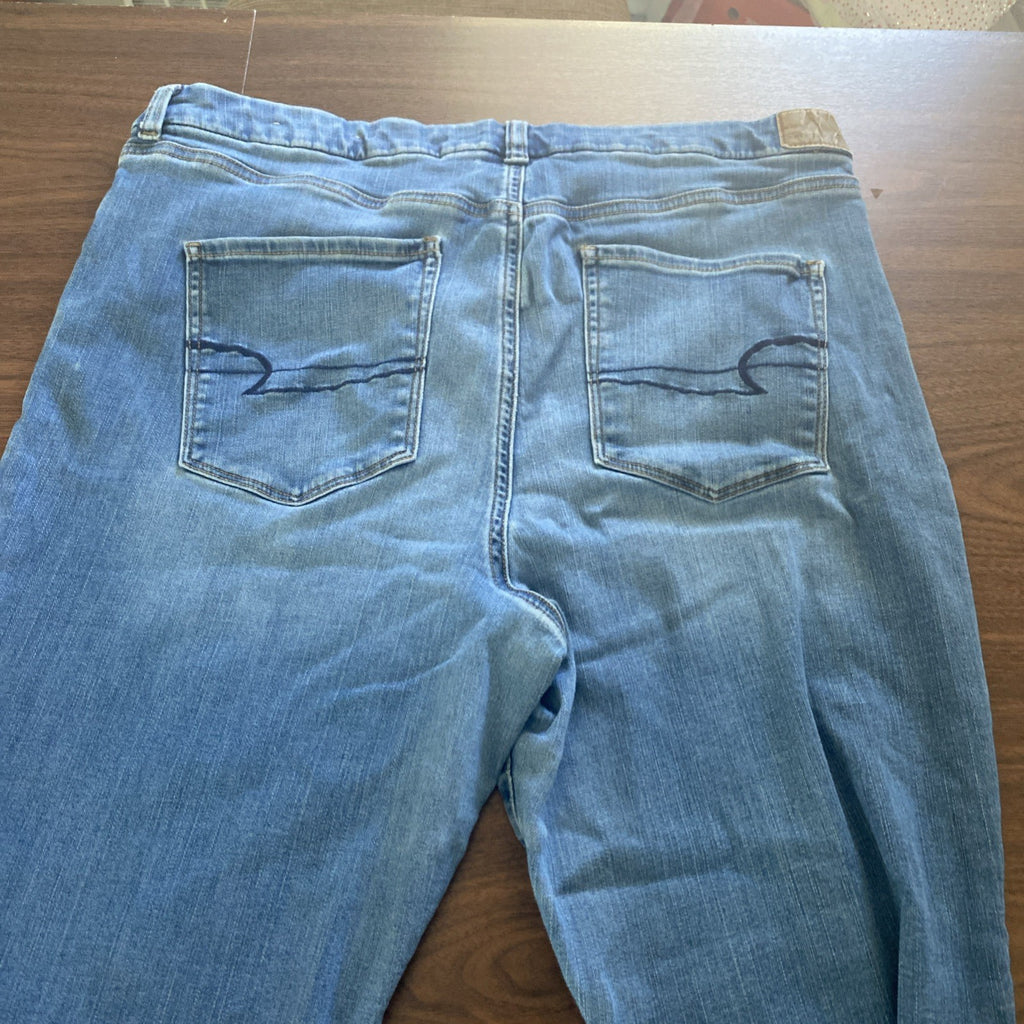 American Eagle Jeans Womens Size 20 Reg Blue Denim Next Level Stretch High Rise