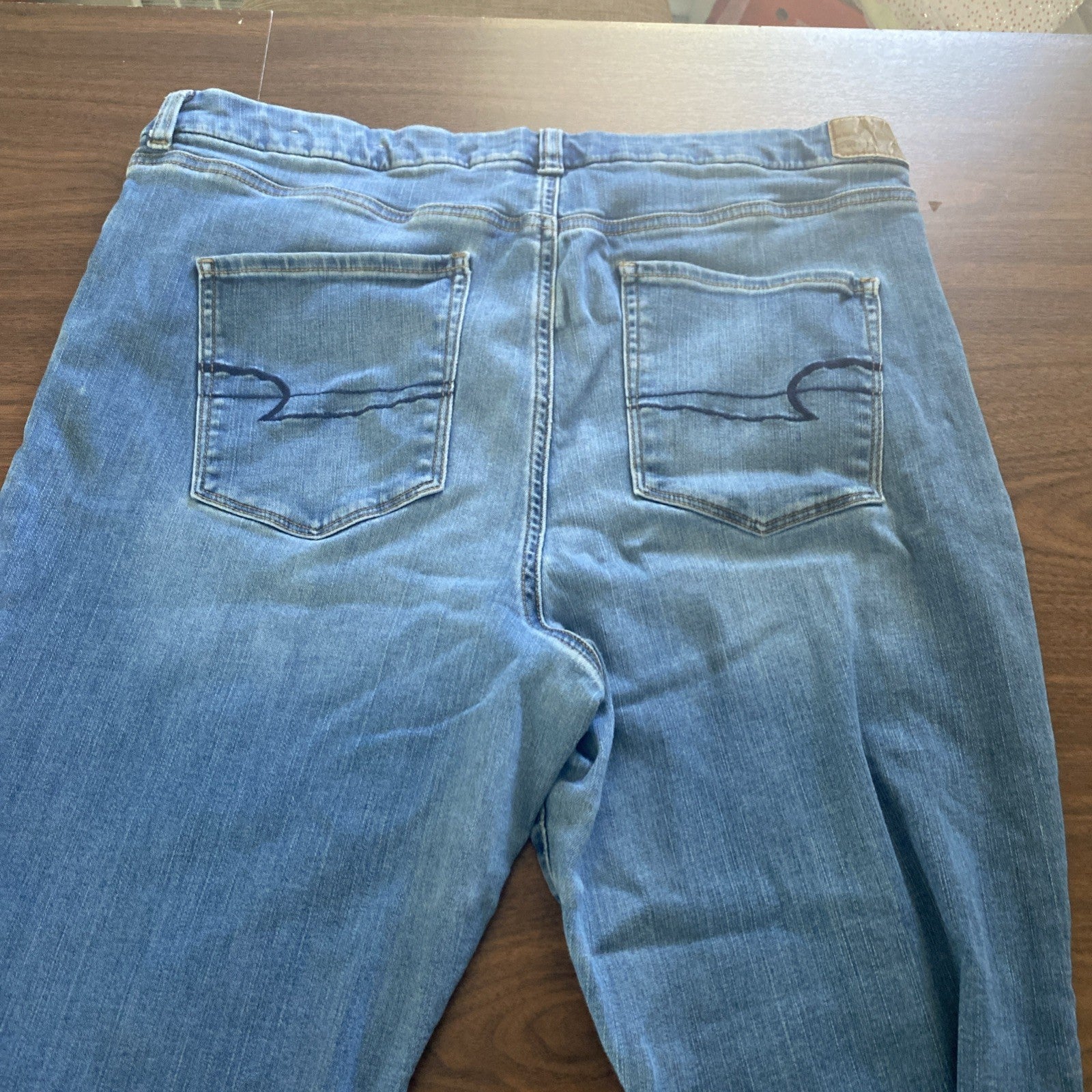American Eagle Jeans Womens Size 20 Reg Blue Denim Next Level Stretch High Rise