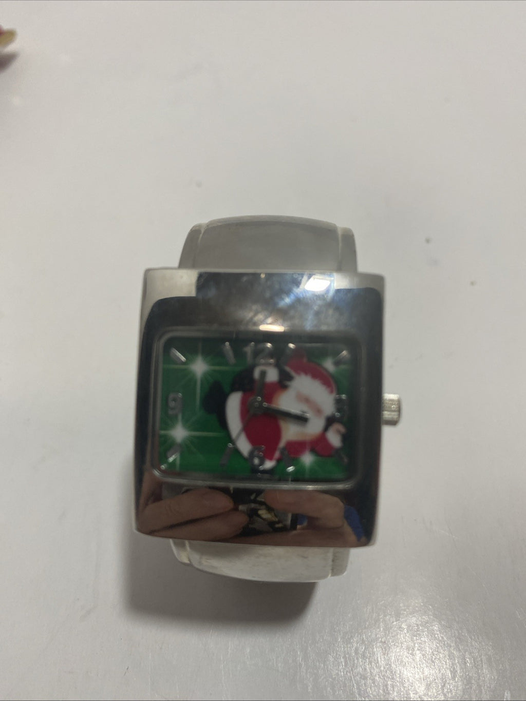 Woman's Quartz Christmas Cuff Watch