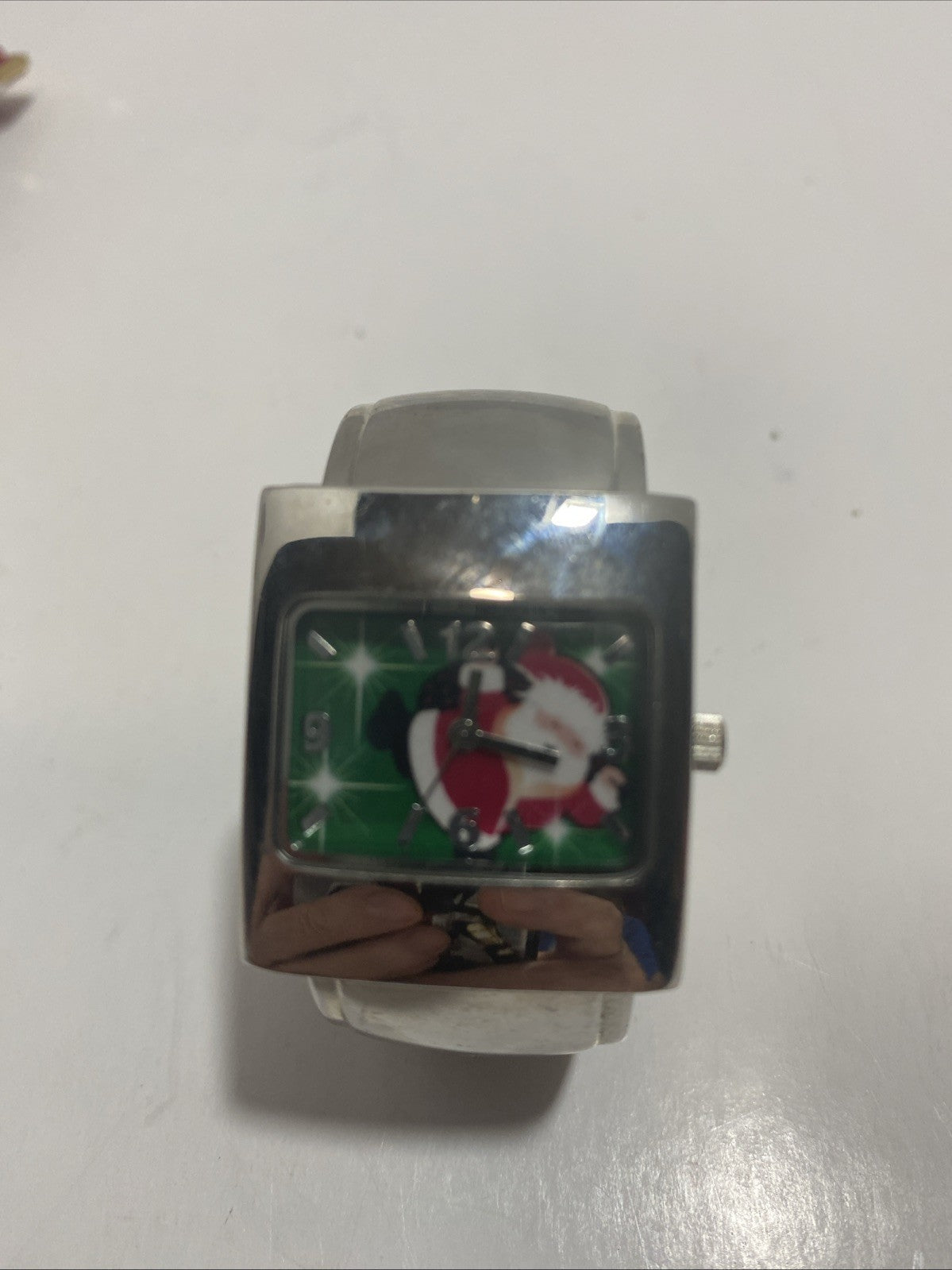 Woman's Quartz Christmas Cuff Watch