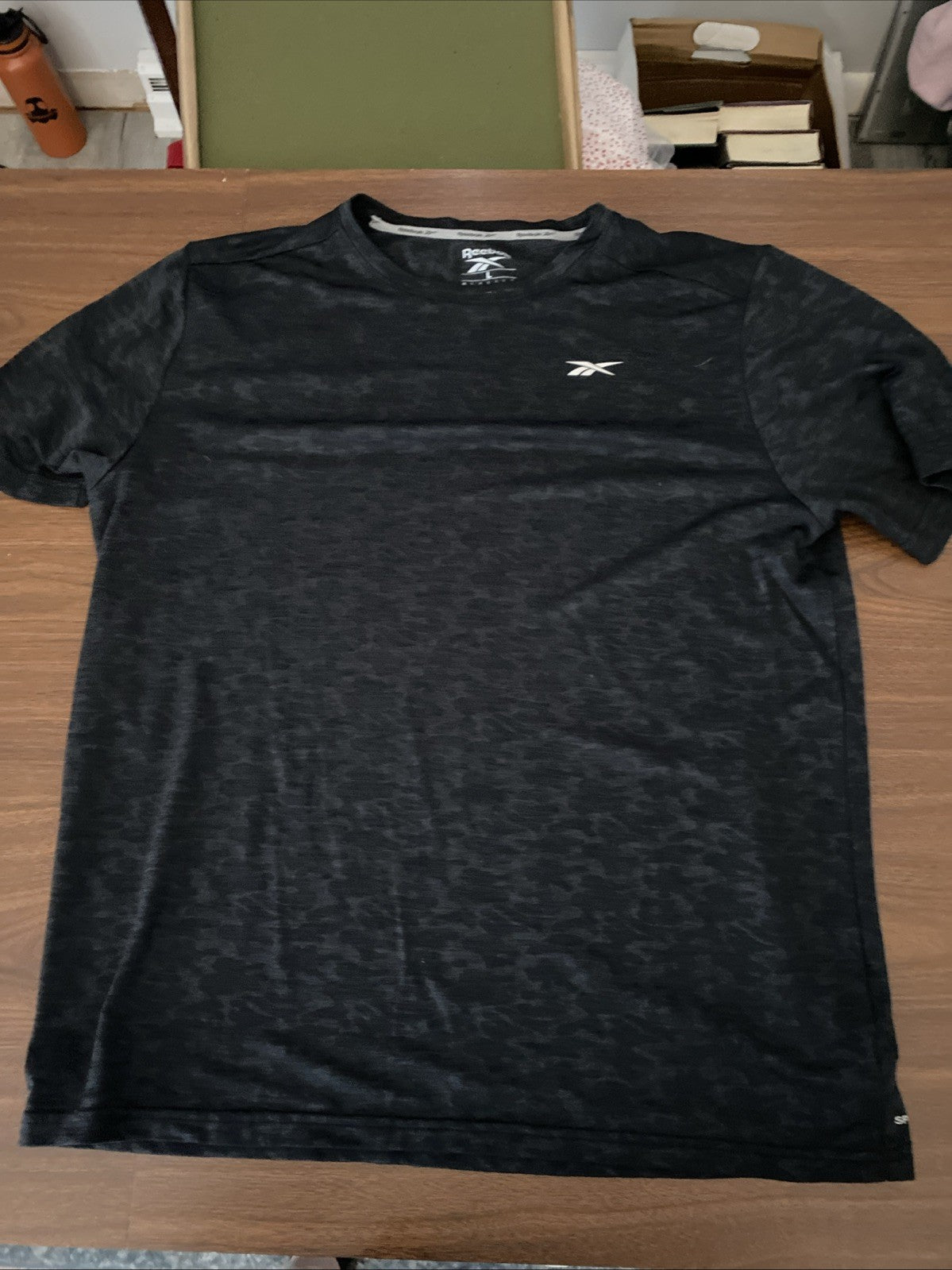 Reebok Black Camo Tee Shirt - Size Adult Large