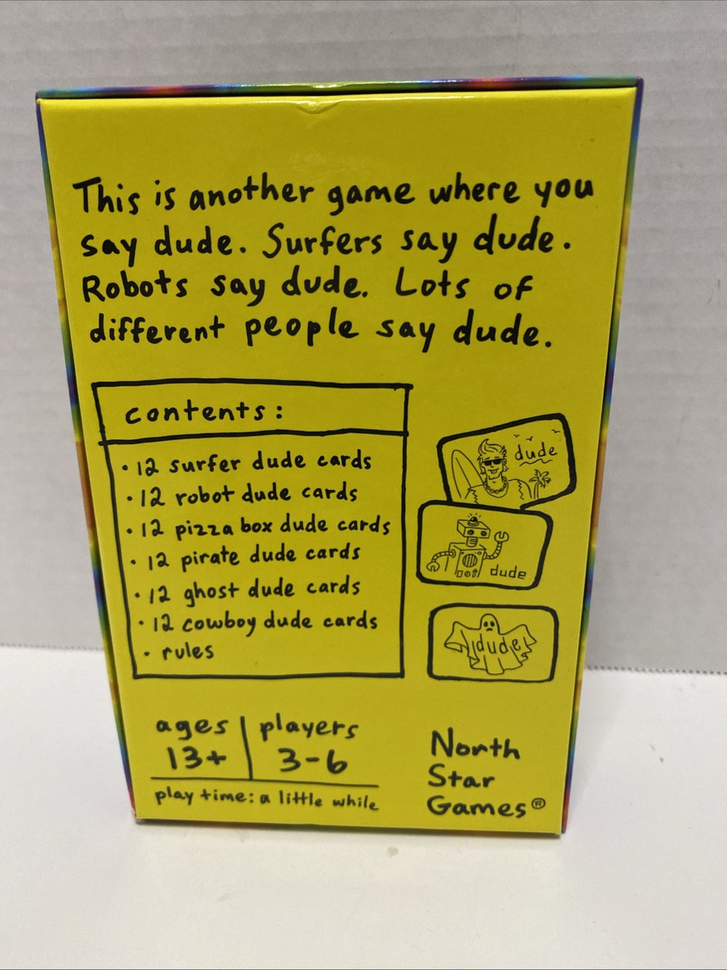 New More Dude Card Game North Star Games Brand New