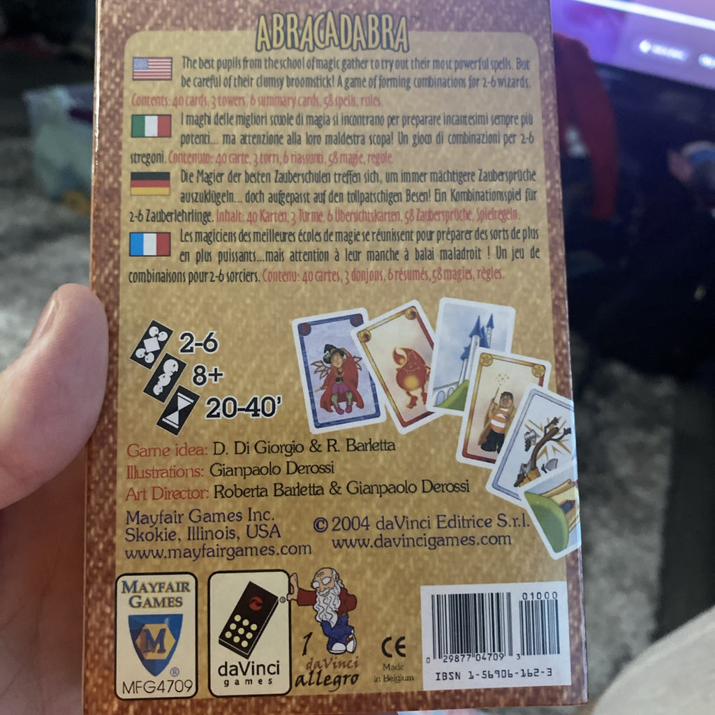 Vintage ~ Abracadabra ~ Card Game ~ Mayfair ~ 2004 ~ New Sealed Free Shipping