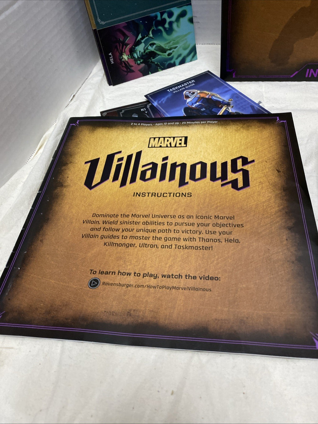 Marvel Villainous : Infinite Power Ravensburger Board Game -Complete-Used