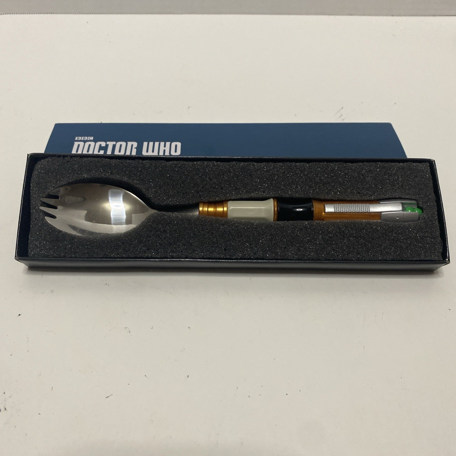 Doctor Who Sonic Spork Loot Crate Exclusive Official BBC Spoon Fork CIB UNUSED