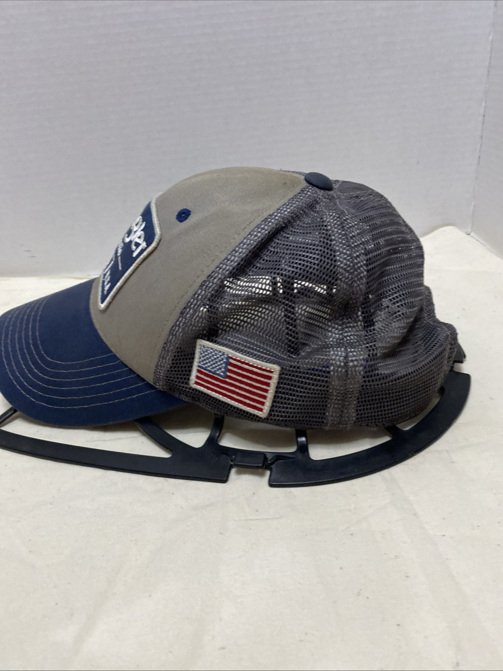 Wrangler Est. 1947 - USA Mesh Back, Snapback Hat Cap, American Flag Patch