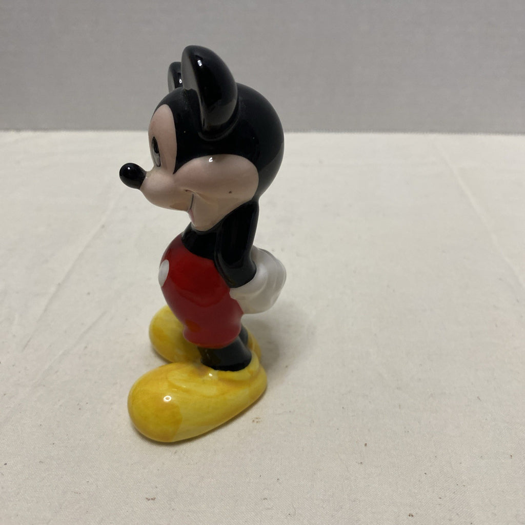 Vintage Enesco ceramic Mickey Mouse shy bashful figure