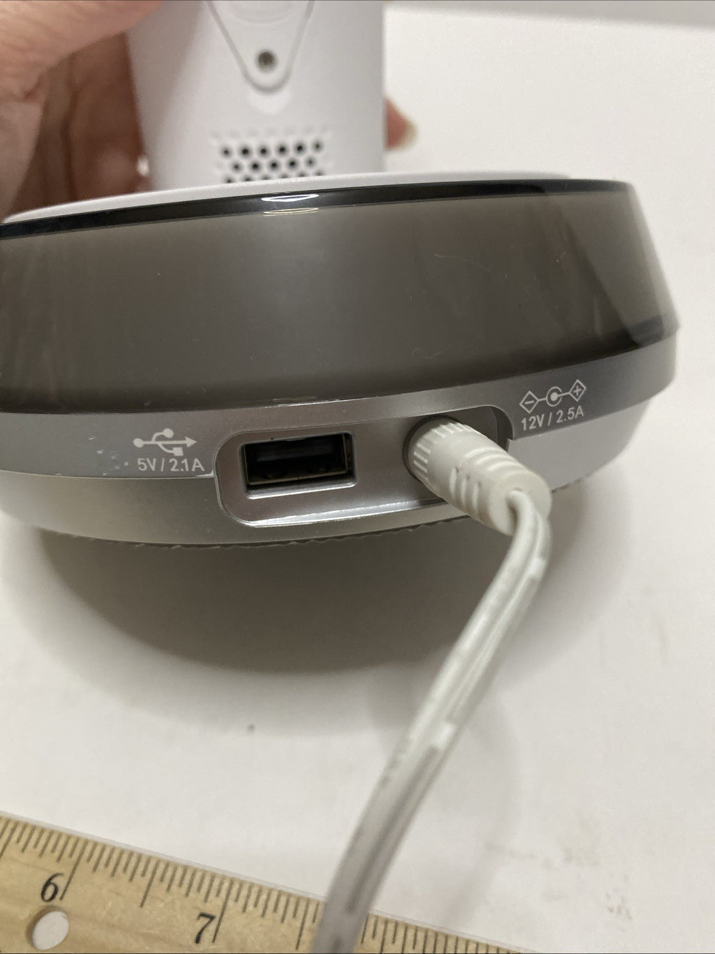 OttLite Wireless Charging LED Lamp Color Changing Base White With Power Cord