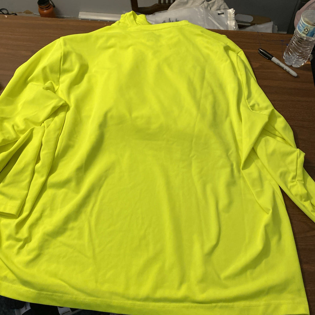 2 dickies 3XL men’s long sleeve safety shirts bright yellow
