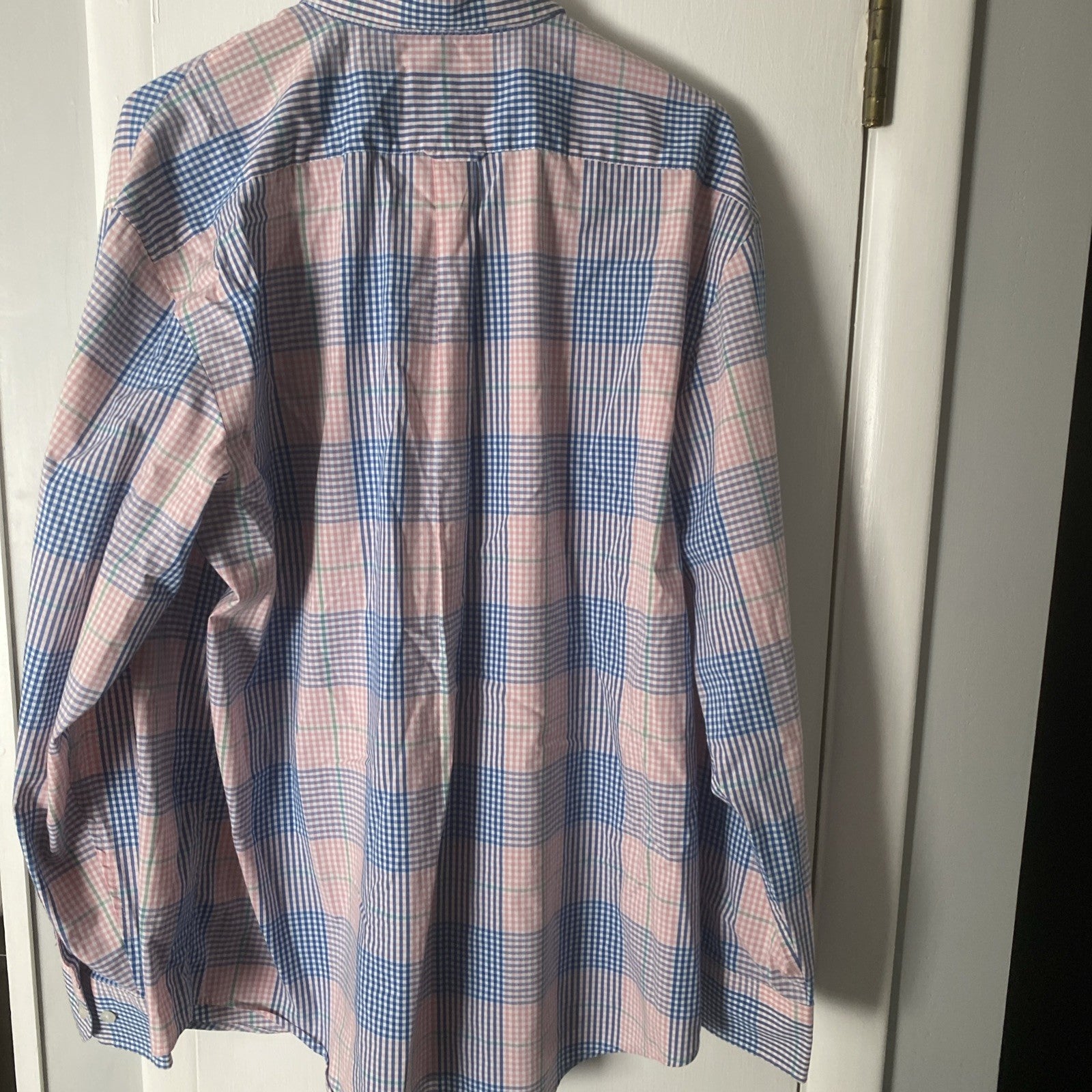 Izod men’s long sleeve shirt size large pink blue green