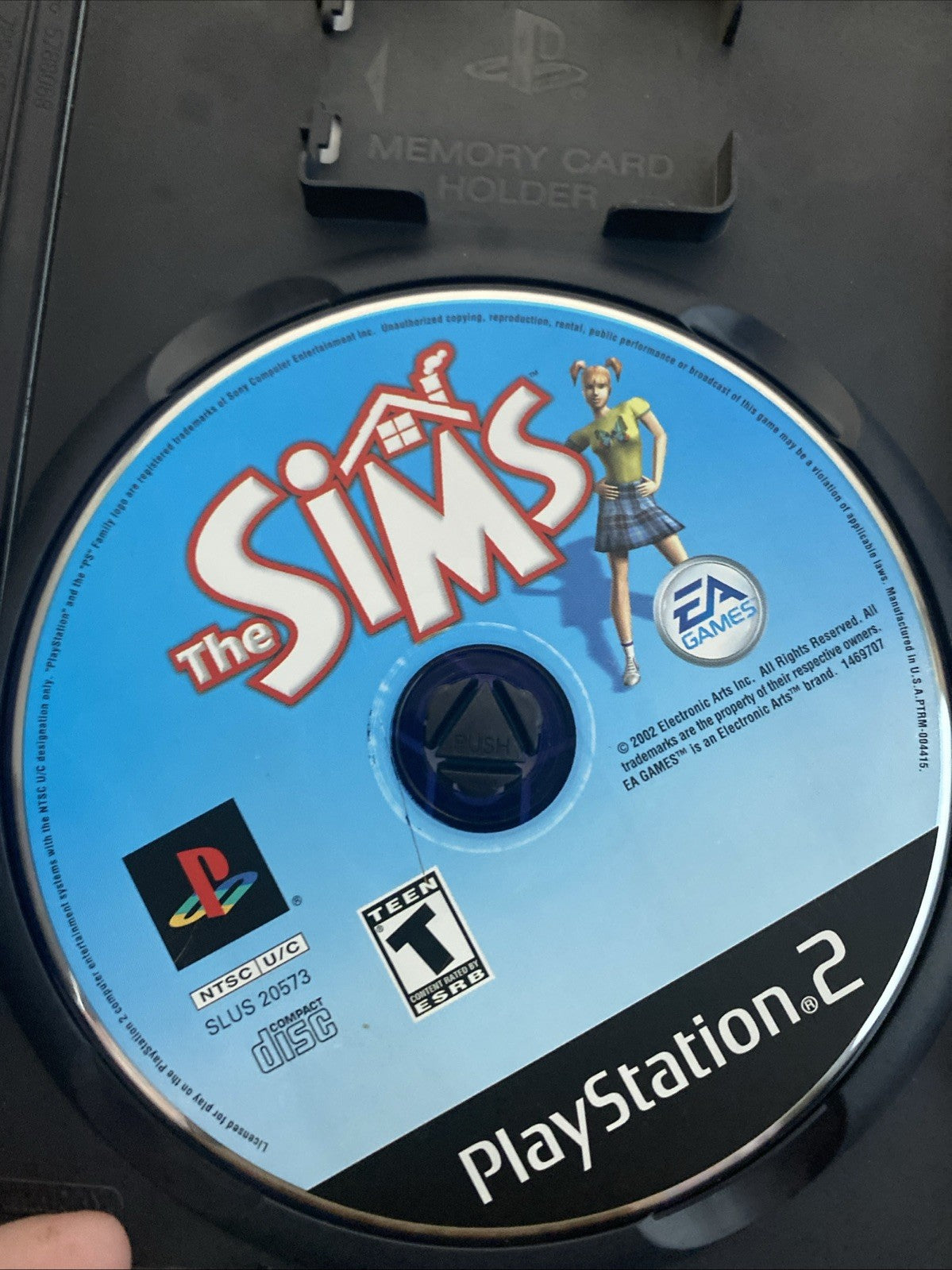 The Sims (Sony PlayStation 2, 2003) CIB Complete Black Label In Rental Case