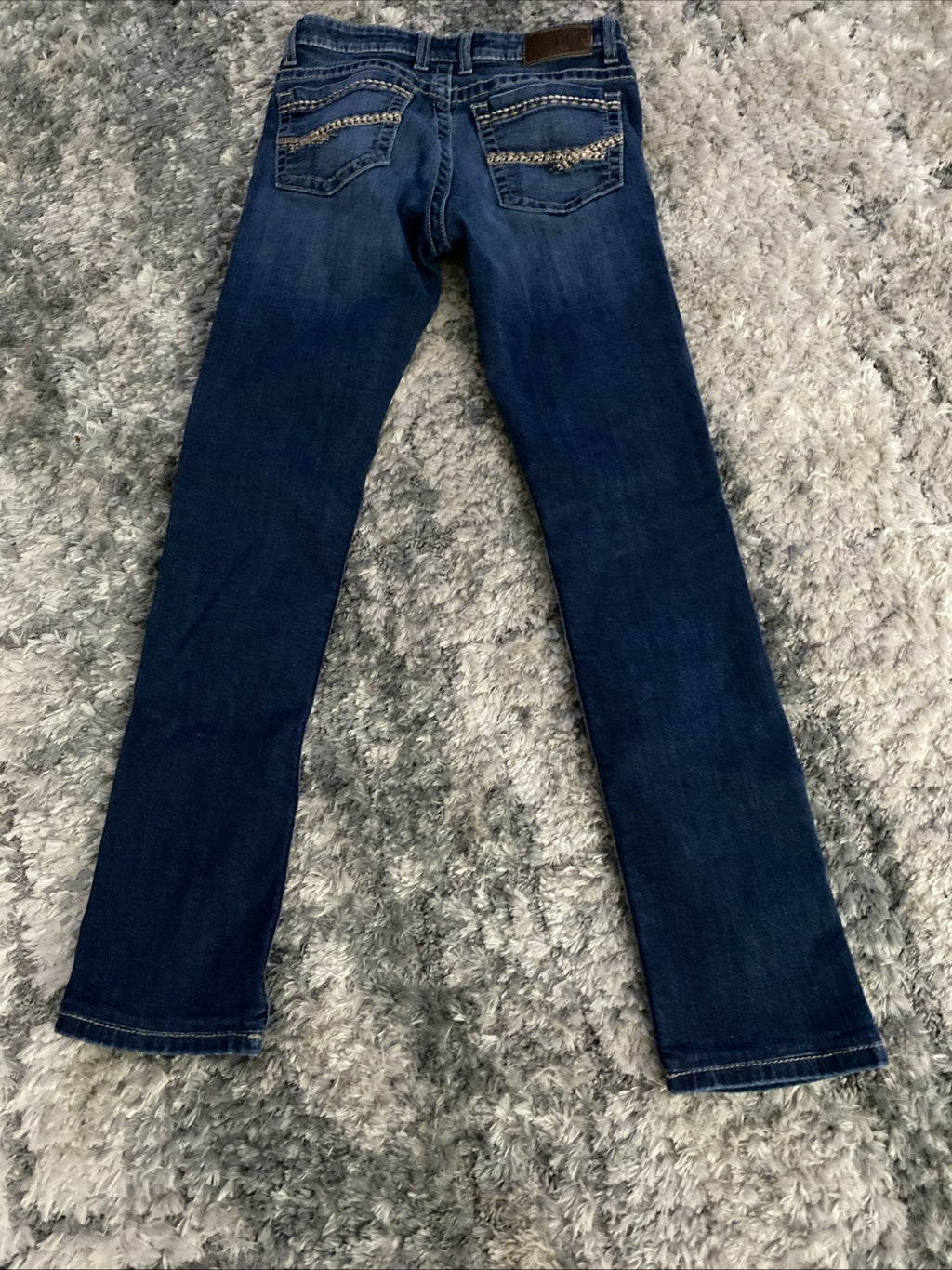BKE Denim Women's Size 26L Long Peyton Bootcut Jeans Dark Wash 33.5 Inseam