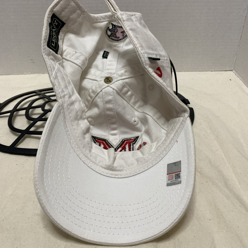 Vintage Miami University Redhawks Hat Baseball College Legacy White OSFA